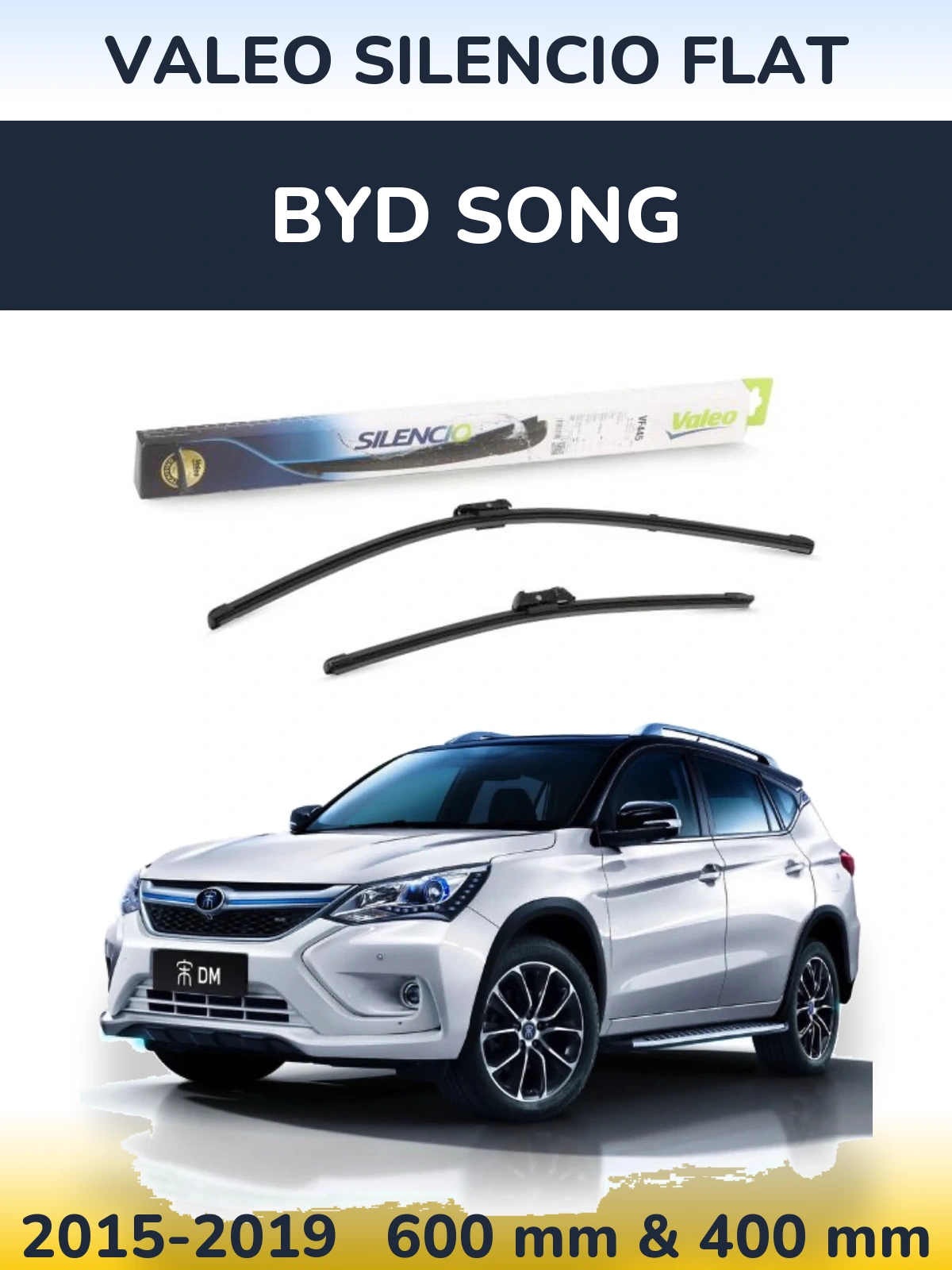 Ștergătoare Valeo Silencio Flat pentru BYD Song