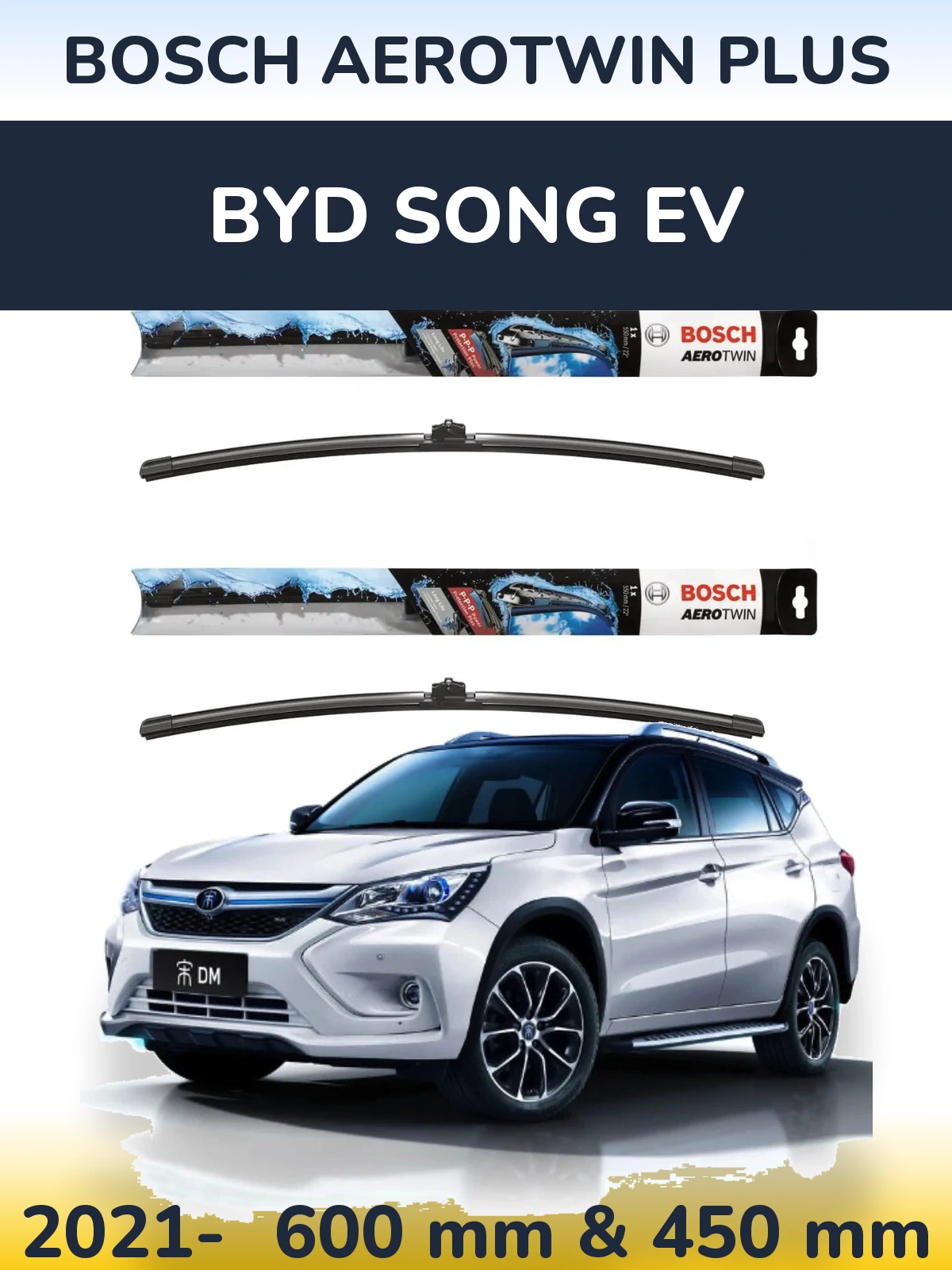 Ștergătoare BOSCH AeroTwin Plus pentru BYD Song EV