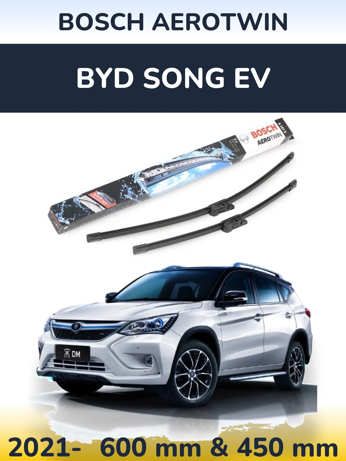 Ștergătoare BOSCH AeroTwin pentru BYD Song EV
