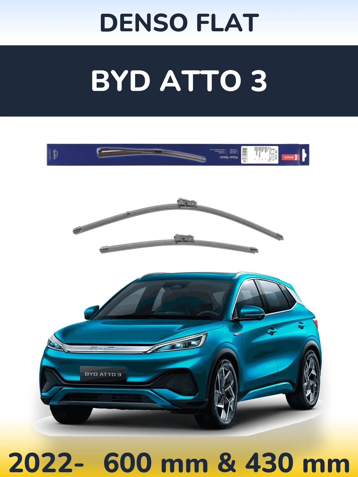 Ștergătoare Denso Flat pentru BYD Atto 3