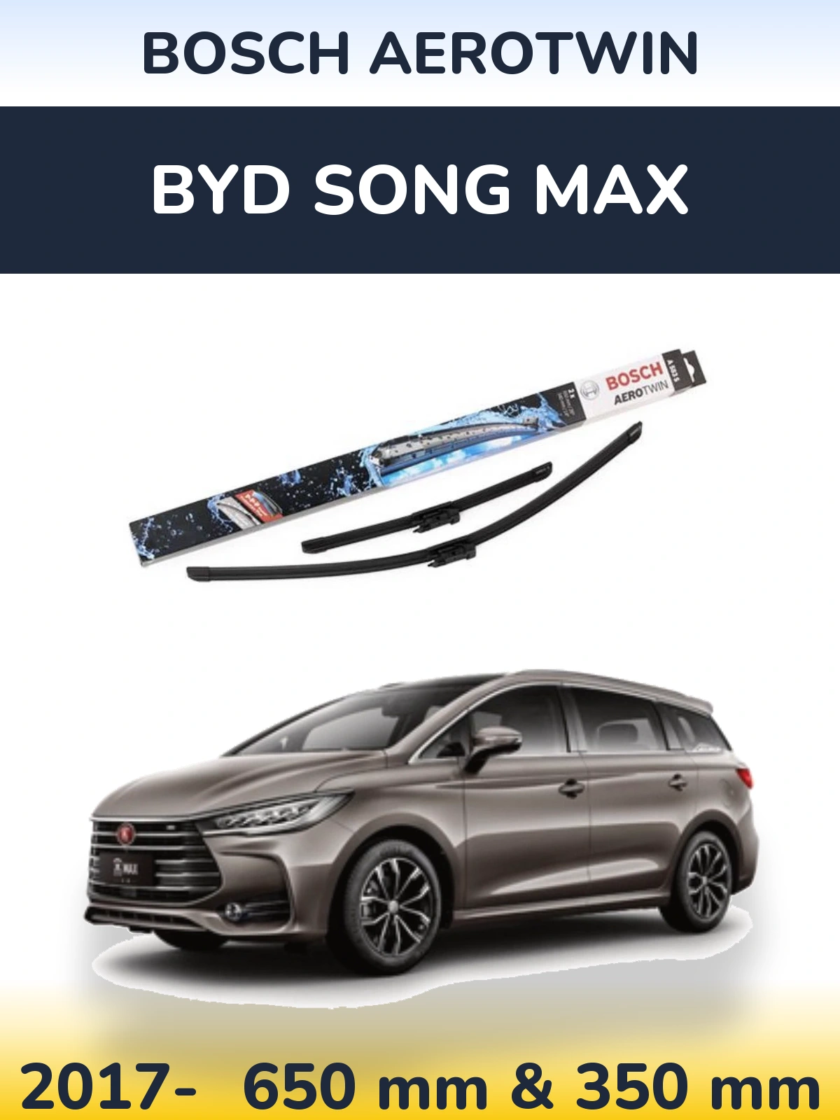 Ștergătoare BOSCH AeroTwin pentru BYD Song Max