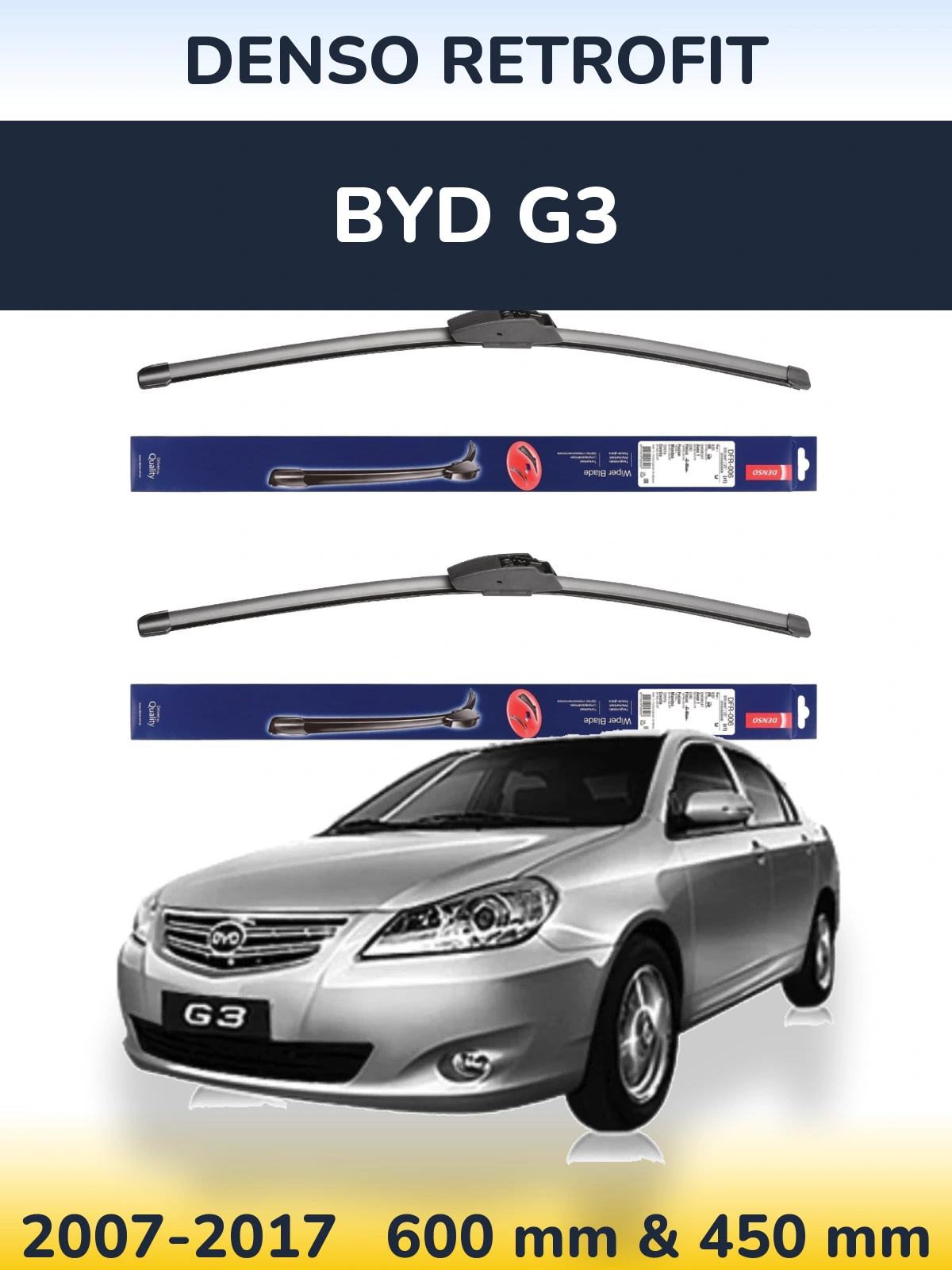 Ștergătoare Denso Retrofit pentru BYD G3
