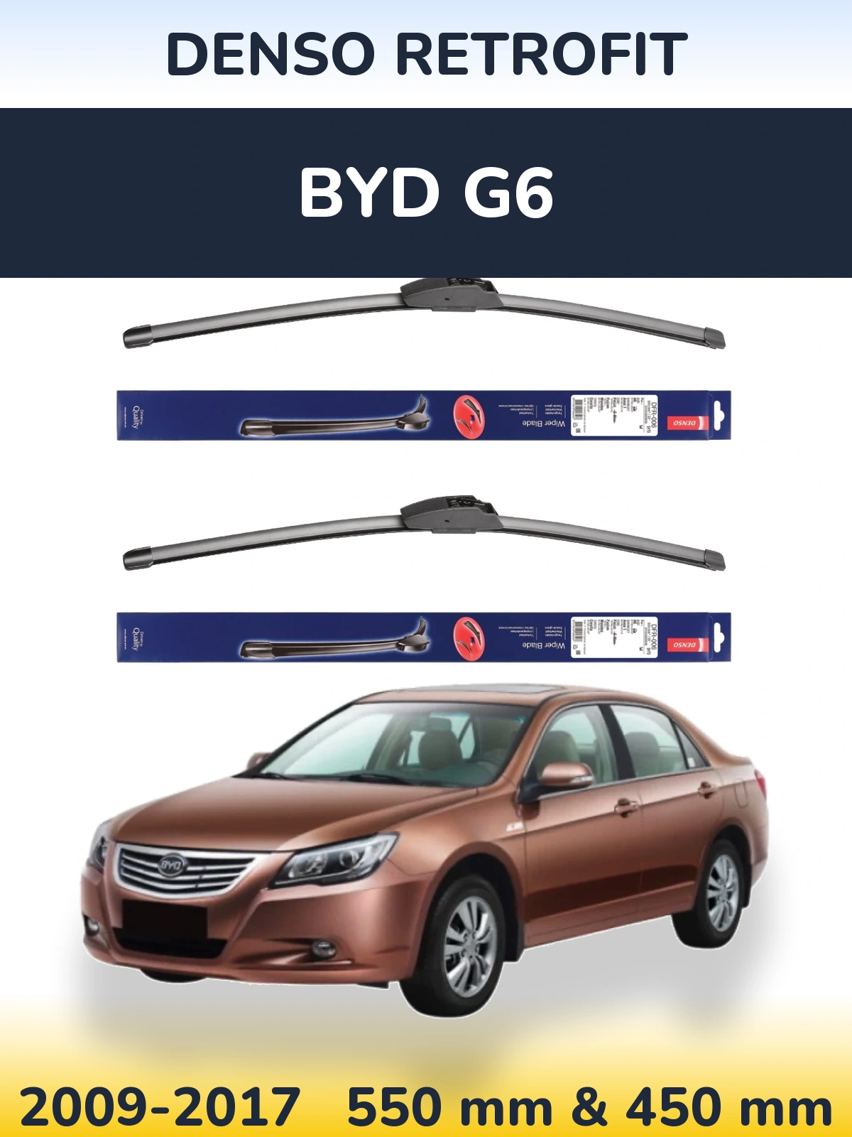 Ștergătoare Denso Retrofit pentru BYD G6