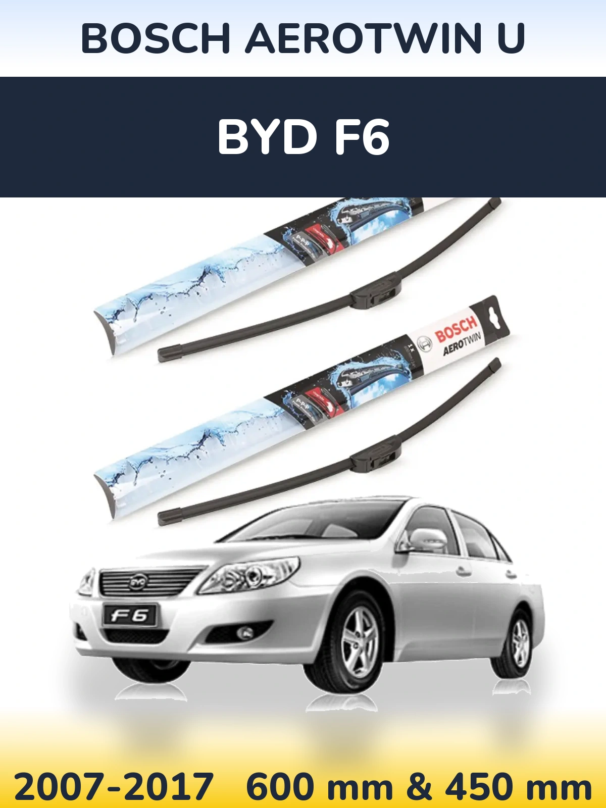 Ștergătoare BOSCH AeroTwin U pentru BYD F6
