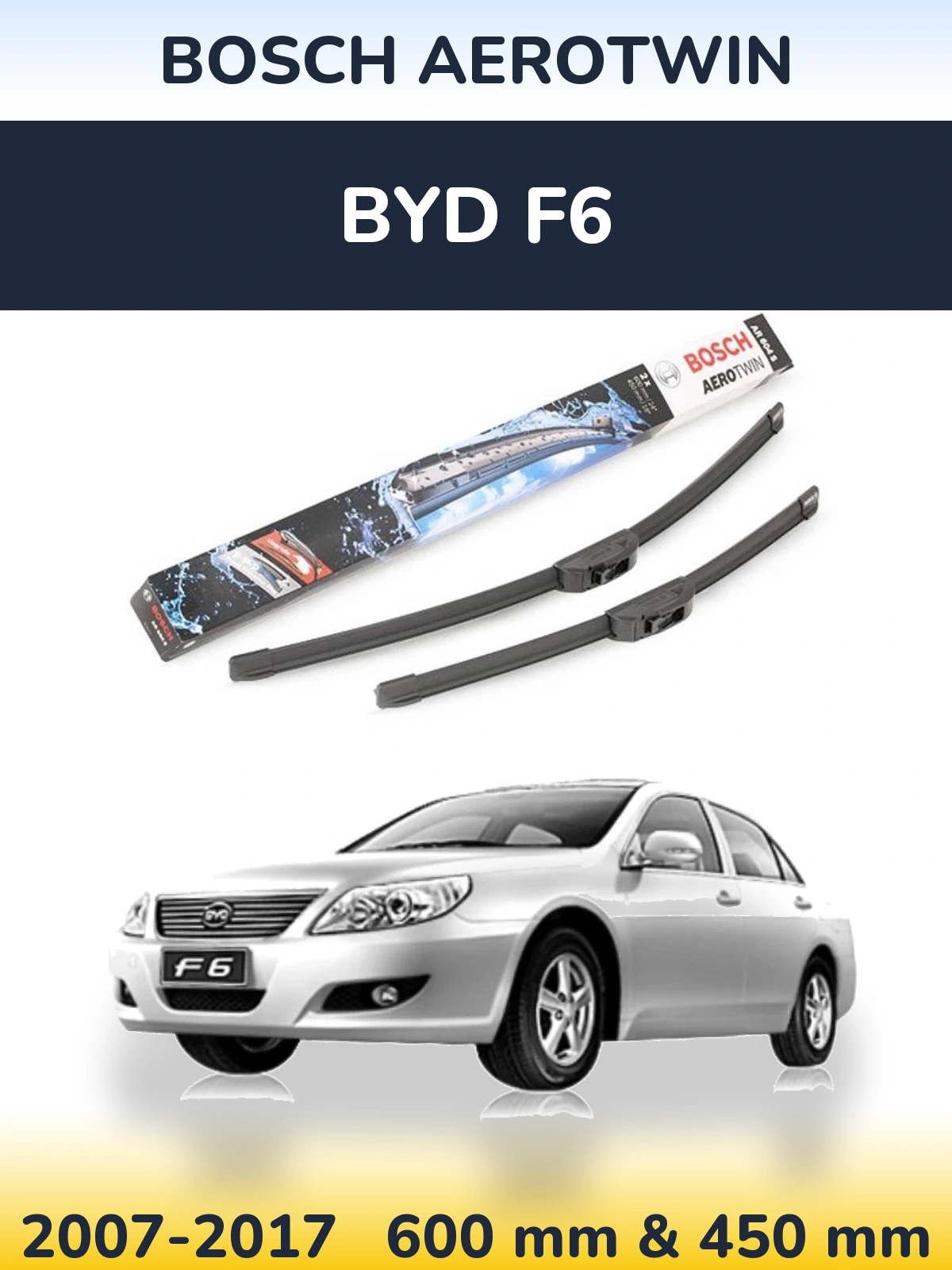 Ștergătoare BOSCH AeroTwin pentru BYD F6
