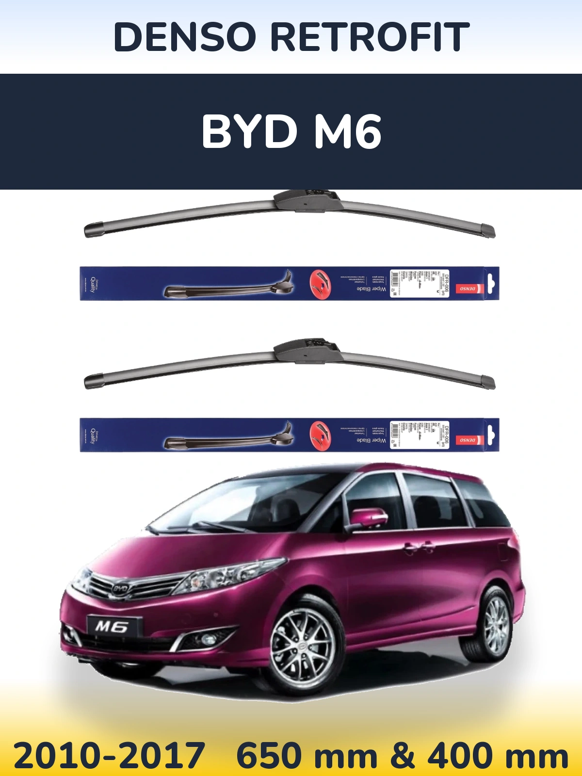 Ștergătoare Denso Retrofit pentru BYD M6