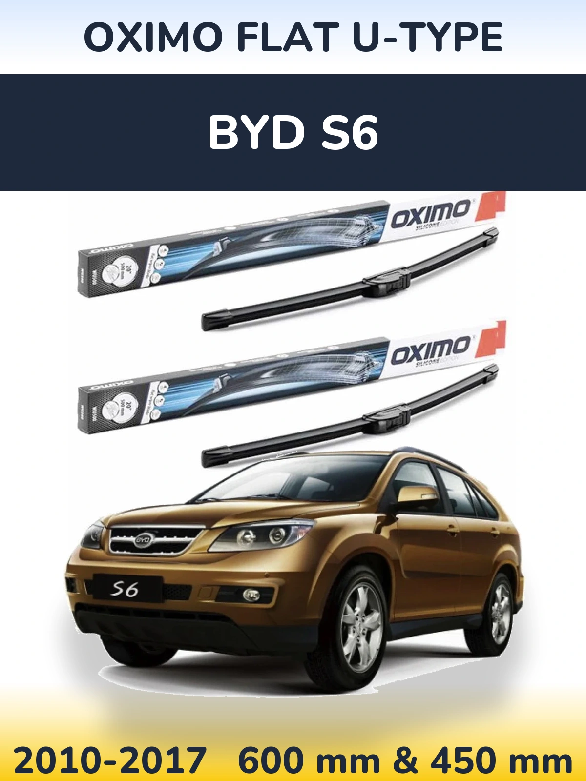 Ștergătoare Oximo Flat U-type pentru BYD S6