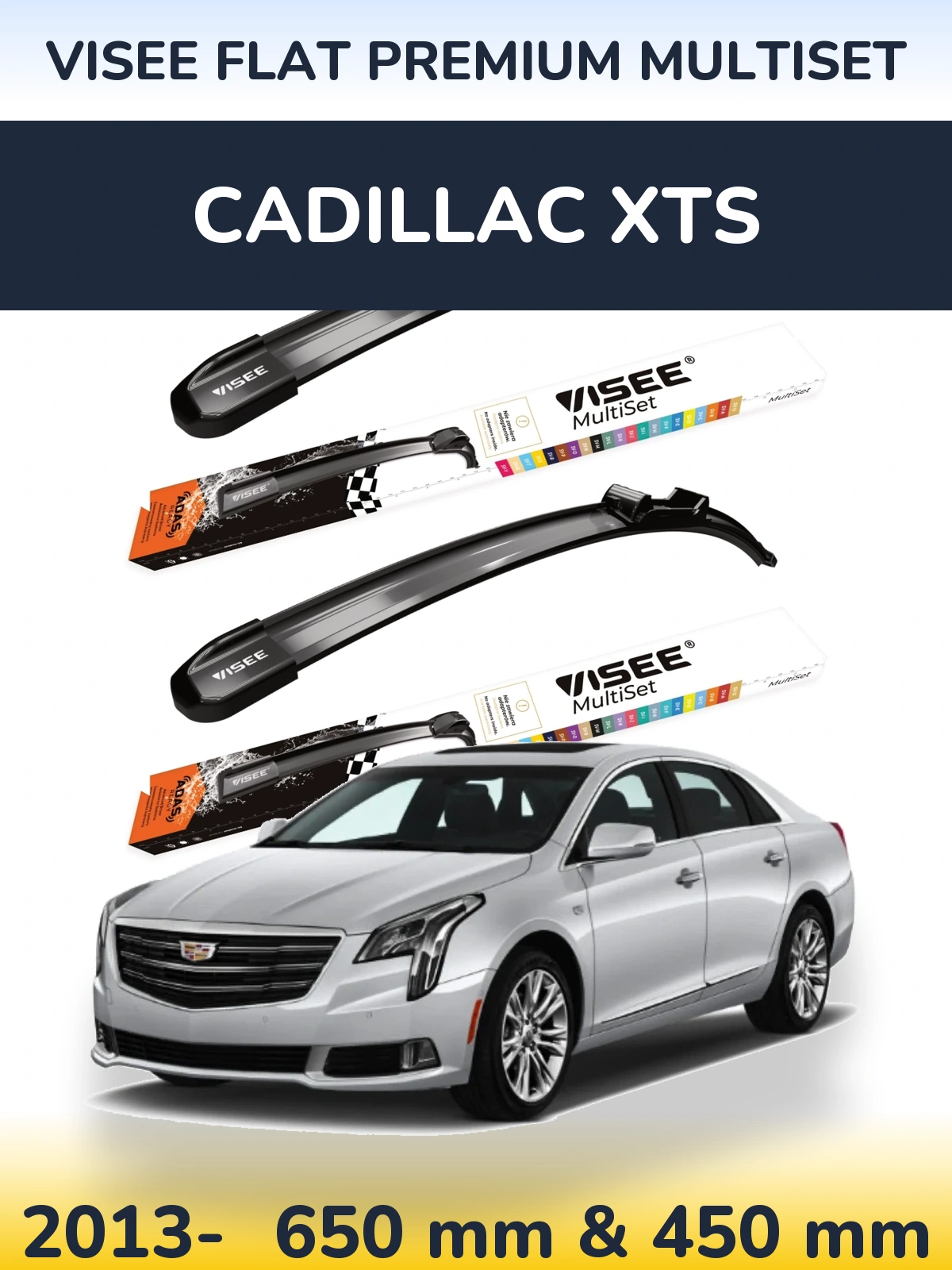 Ștergătoare VISEE FLAT PREMIUM MultiSet pentru Cadillac XTS
