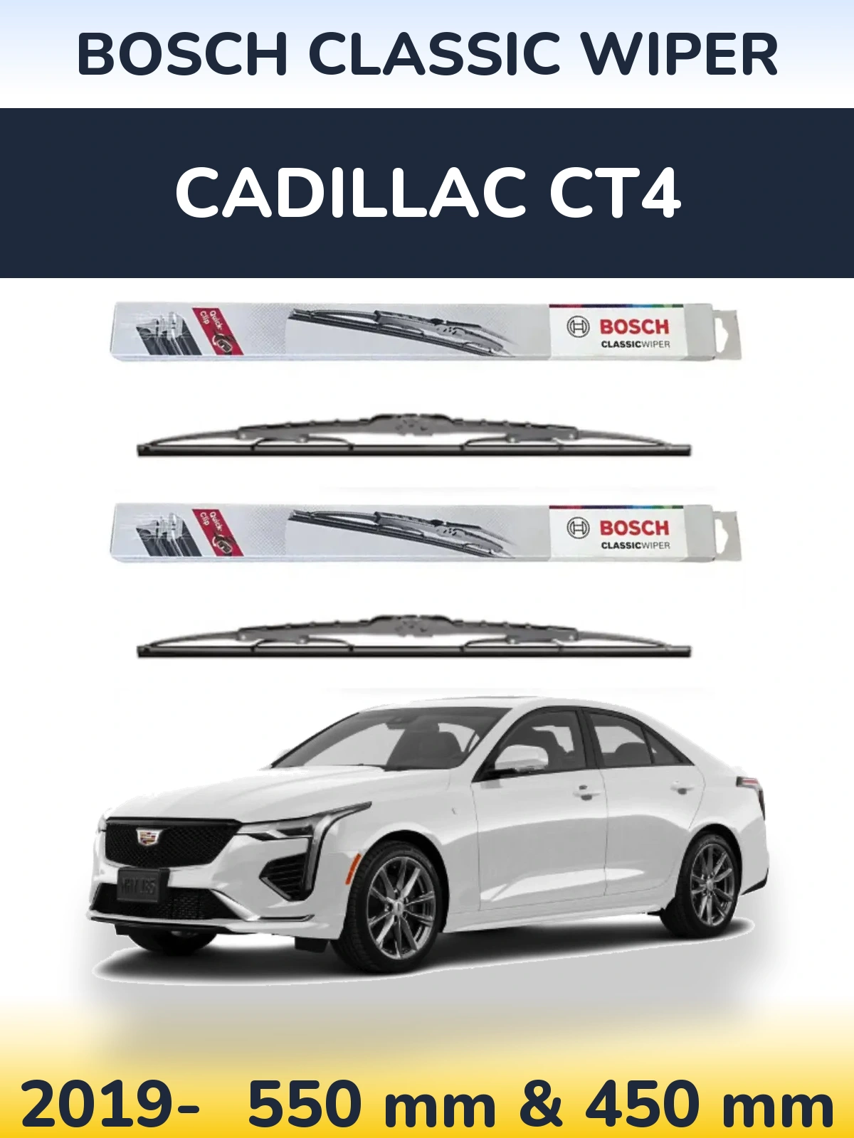 Ștergătoare BOSCH Classic Wiper pentru Cadillac CT4