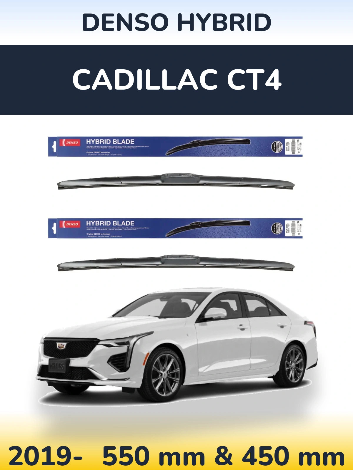 Ștergătoare Denso Hybrid pentru Cadillac CT4