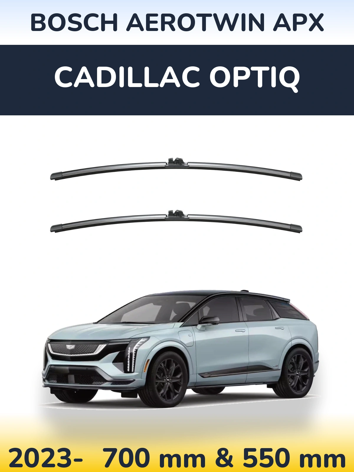 Ștergătoare BOSCH AeroTwin APX pentru Cadillac Optiq