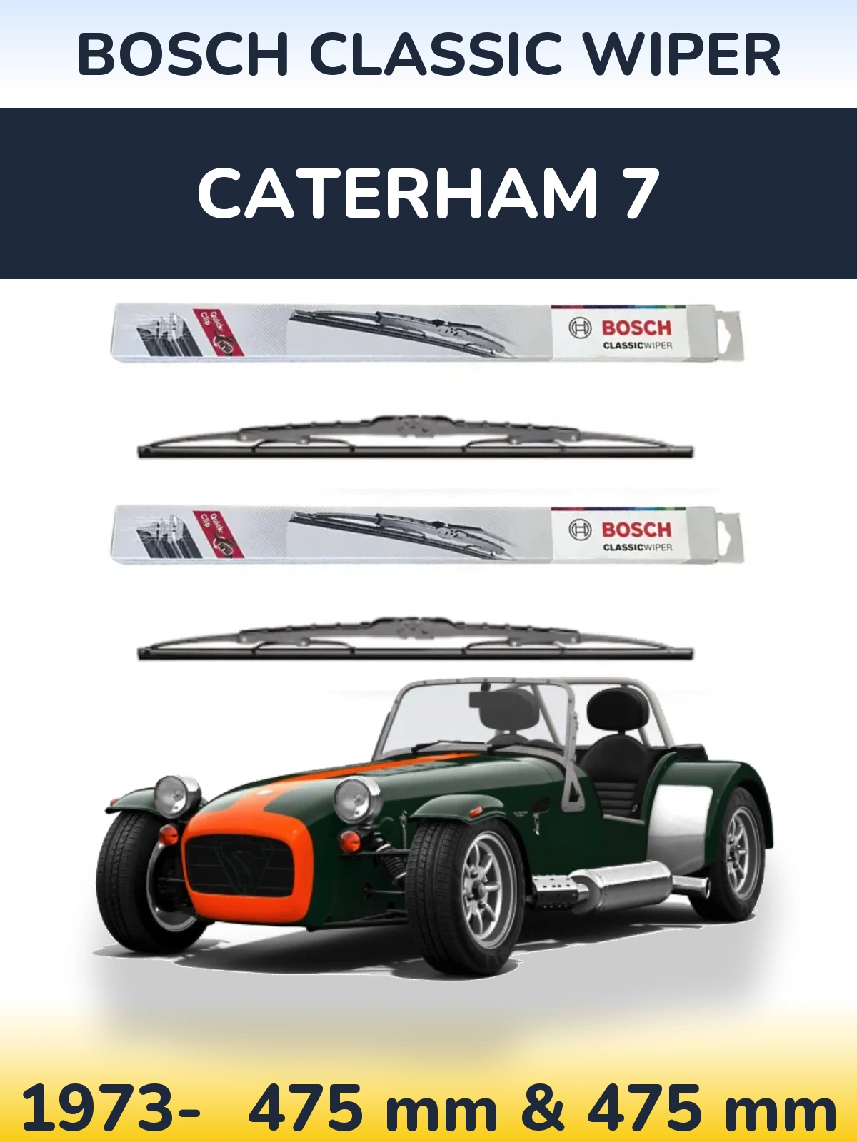 Ștergătoare BOSCH Classic Wiper pentru Caterham 7