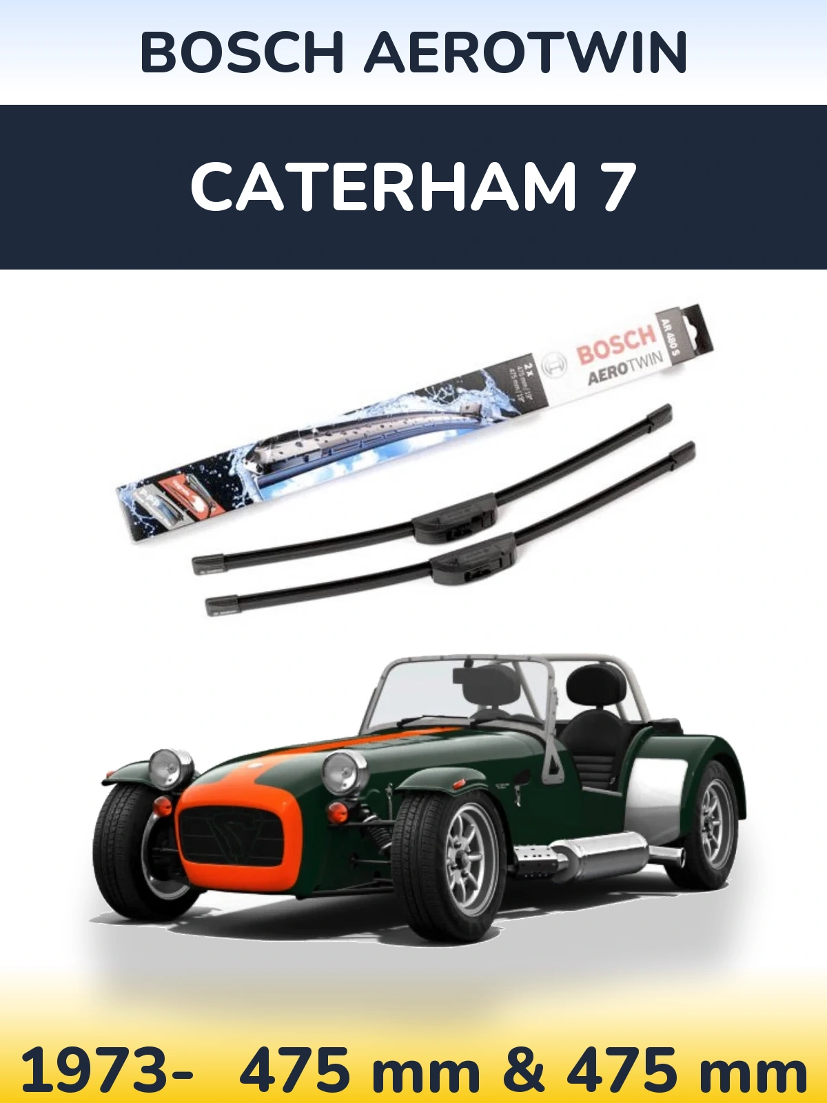 Ștergătoare BOSCH AeroTwin pentru Caterham 7