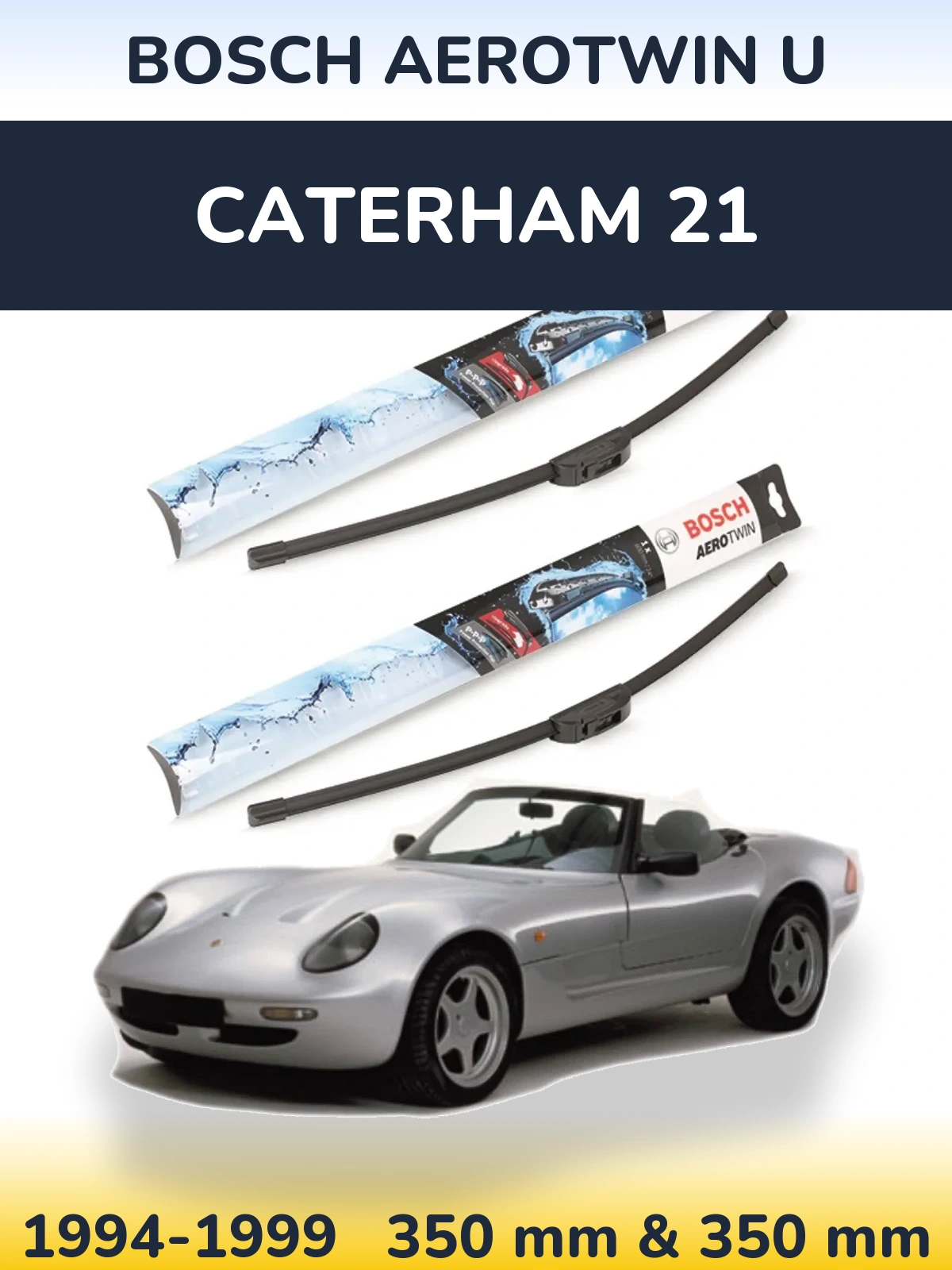 Ștergătoare BOSCH AeroTwin U pentru Caterham 21