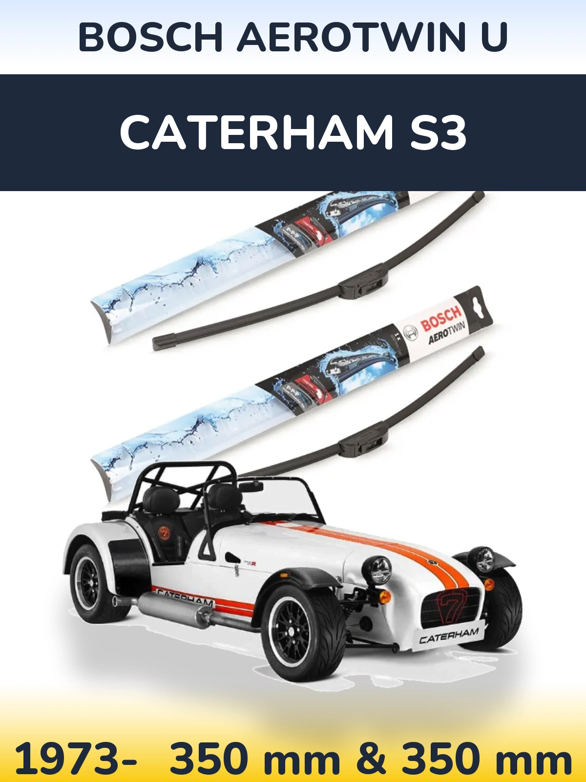 Ștergătoare BOSCH AeroTwin U pentru Caterham S3