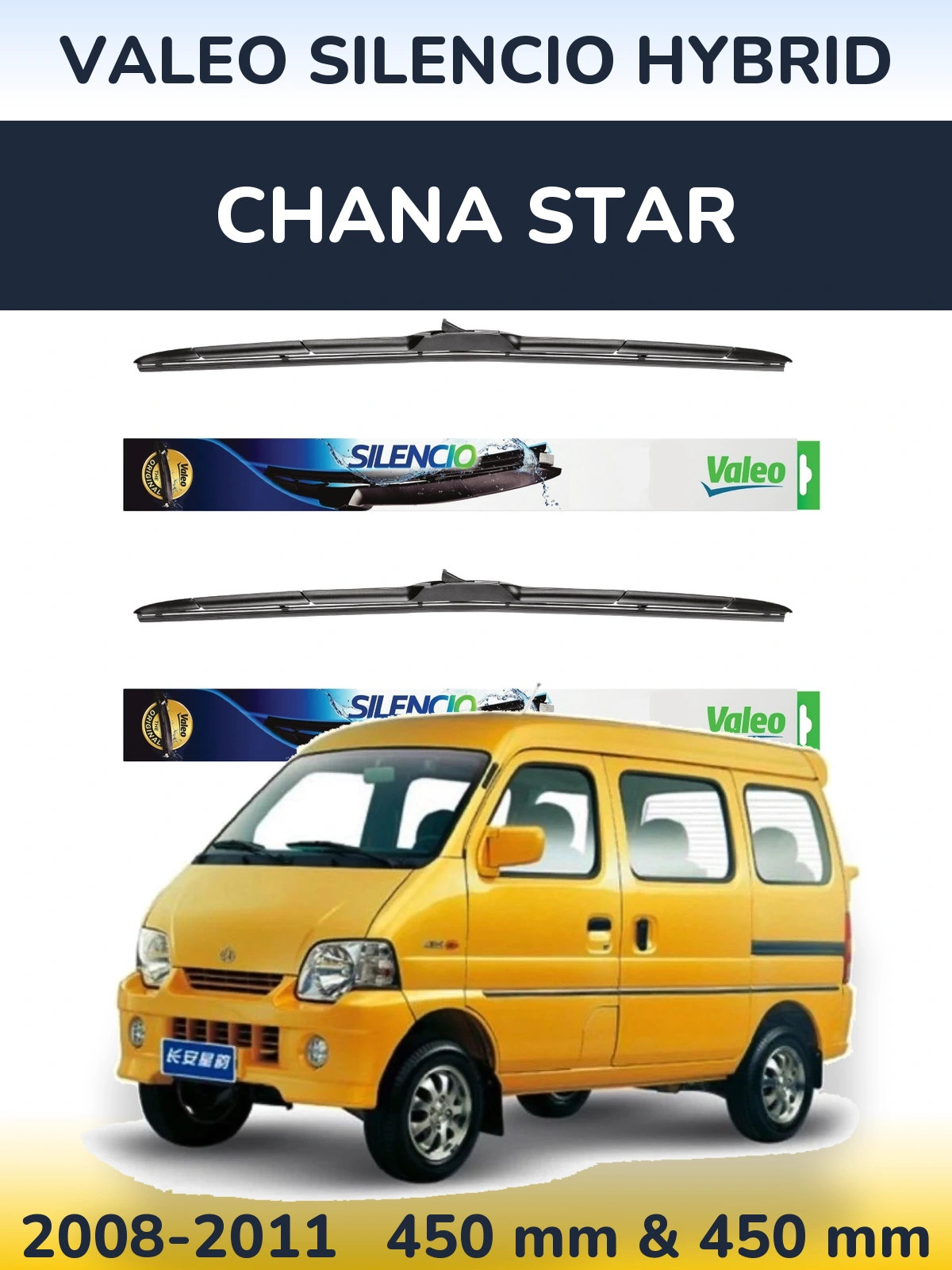 Ștergătoare Valeo Silencio Hybrid pentru Chana Star