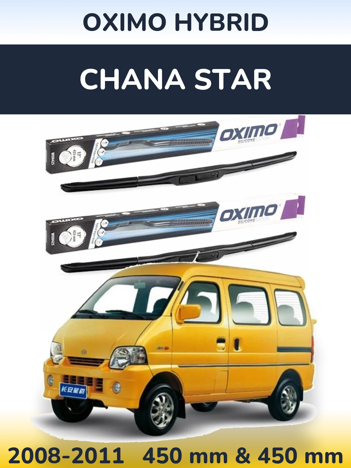 Ștergătoare Oximo Hybrid pentru Chana Star