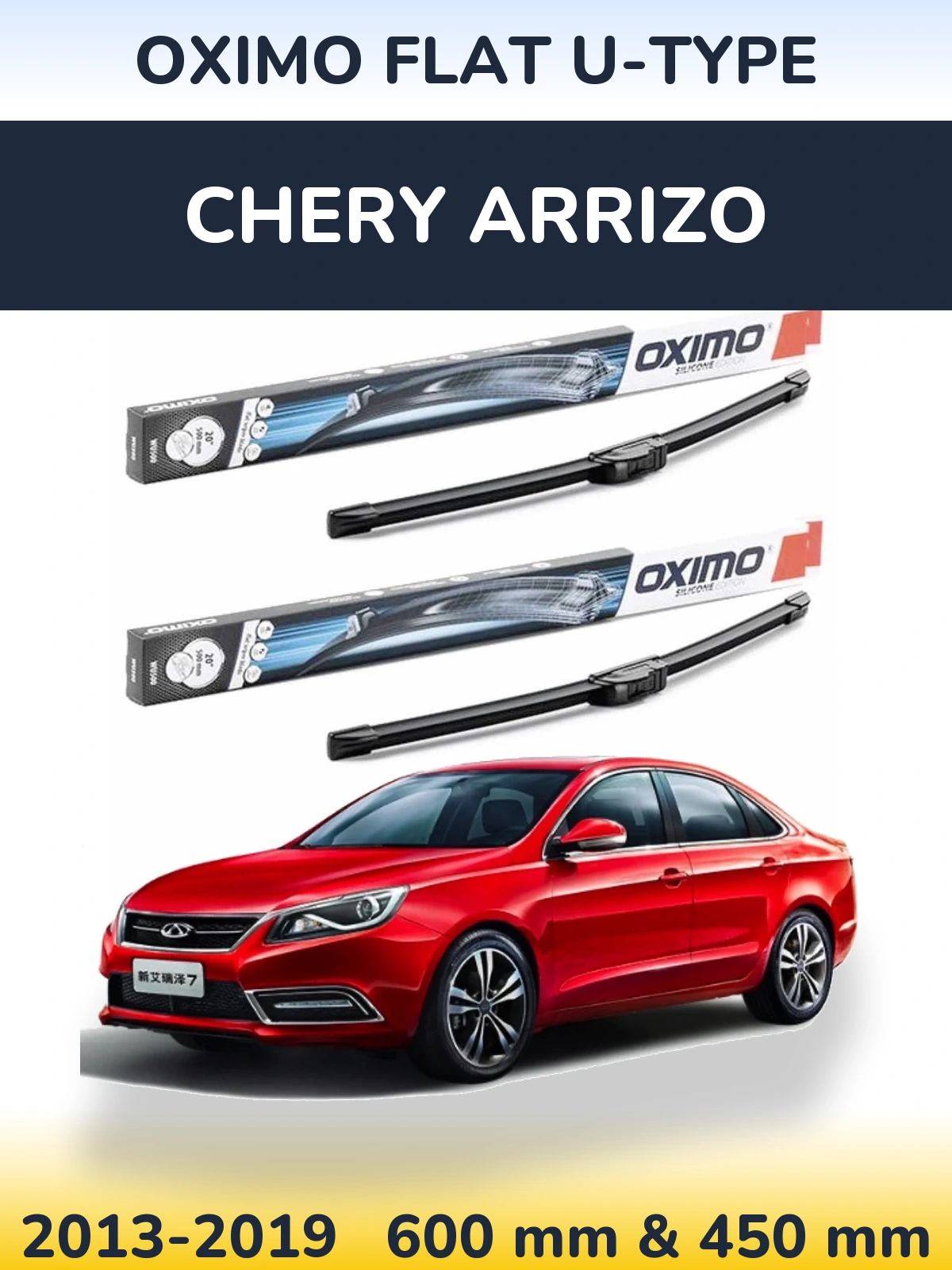Ștergătoare Oximo Flat U-type pentru Chery Arrizo