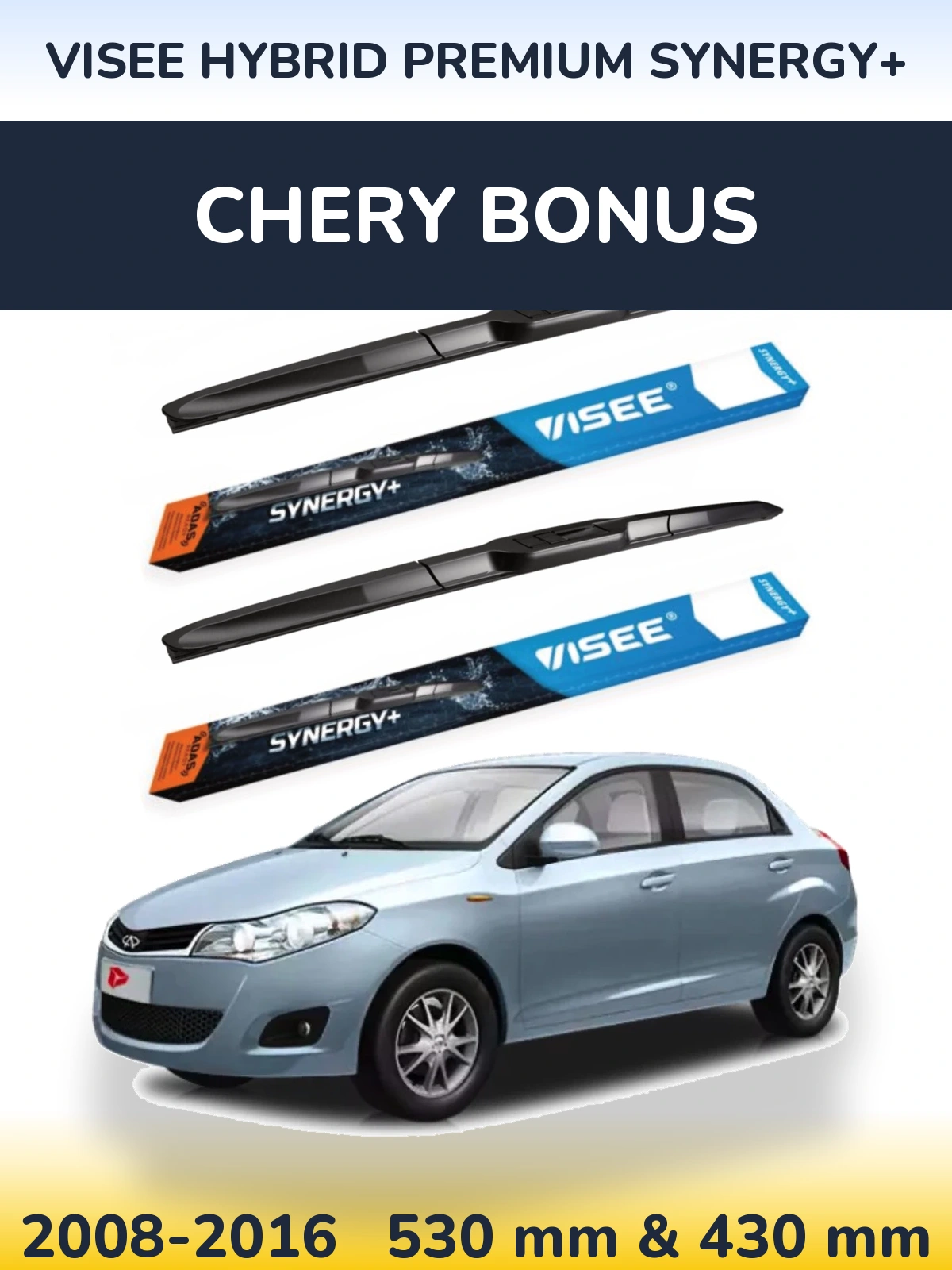 Ștergătoare VISEE HYBRID PREMIUM SYNERGY+ pentru Chery Bonus