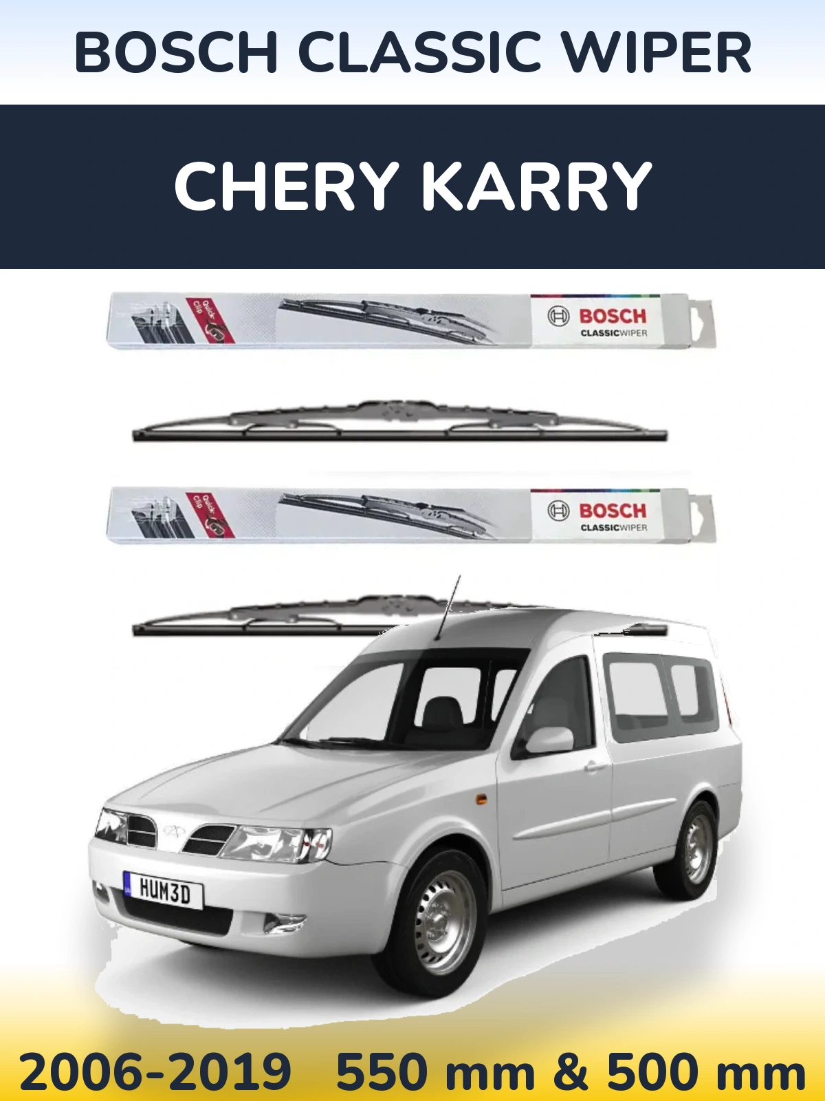 Ștergătoare BOSCH Classic Wiper pentru Chery Karry