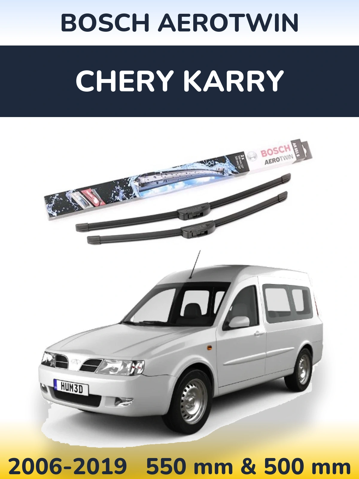 Ștergătoare BOSCH AeroTwin pentru Chery Karry