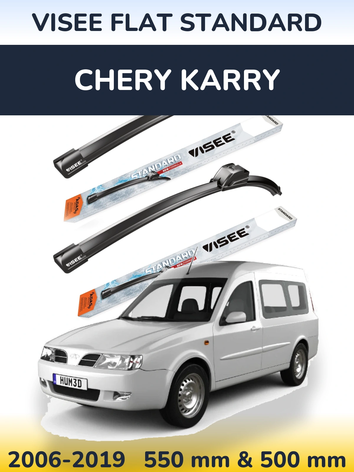 Ștergătoare VISEE FLAT STANDARD pentru Chery Karry