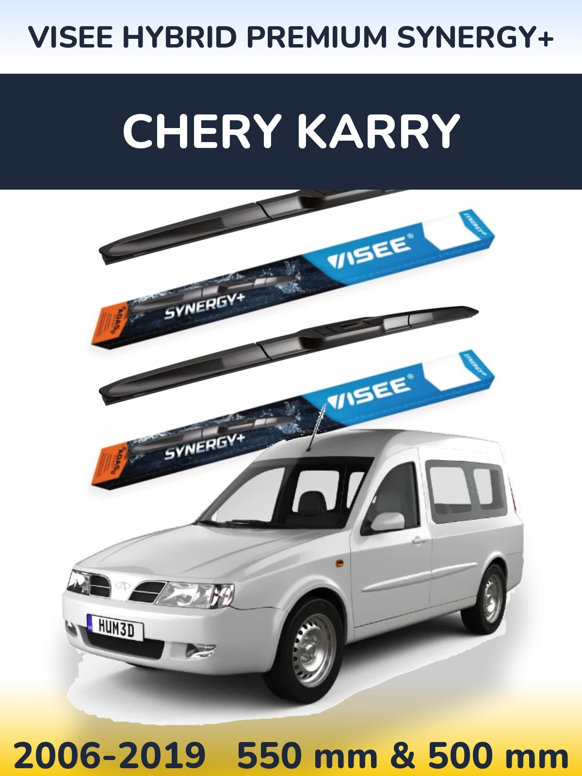 Ștergătoare VISEE HYBRID PREMIUM SYNERGY+ pentru Chery Karry
