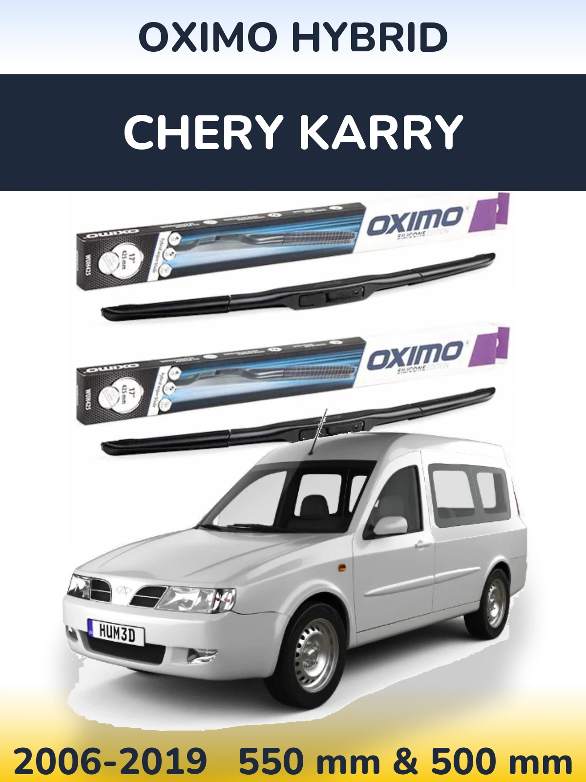 Ștergătoare Oximo Hybrid pentru Chery Karry