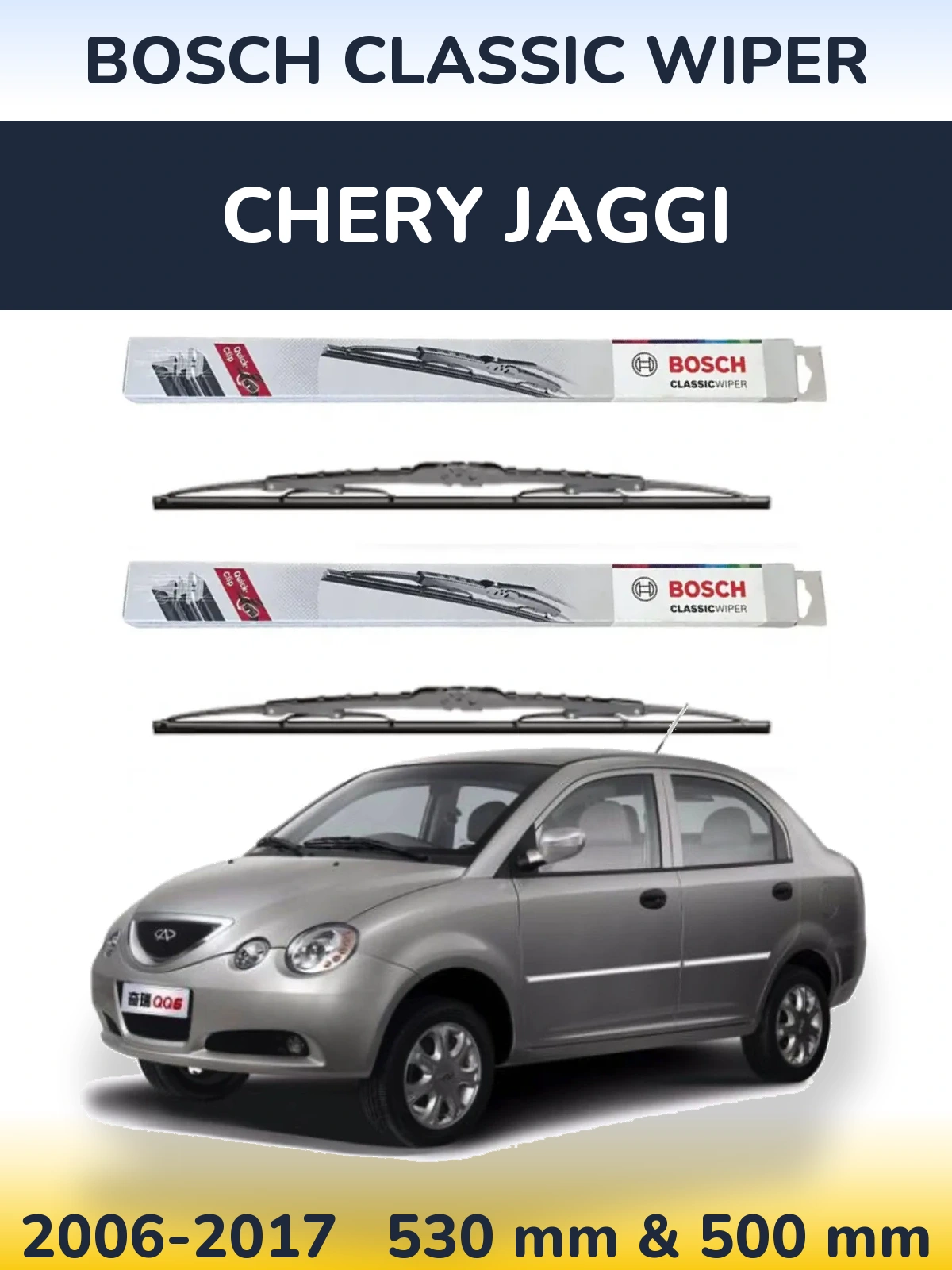 Ștergătoare BOSCH Classic Wiper pentru Chery Jaggi