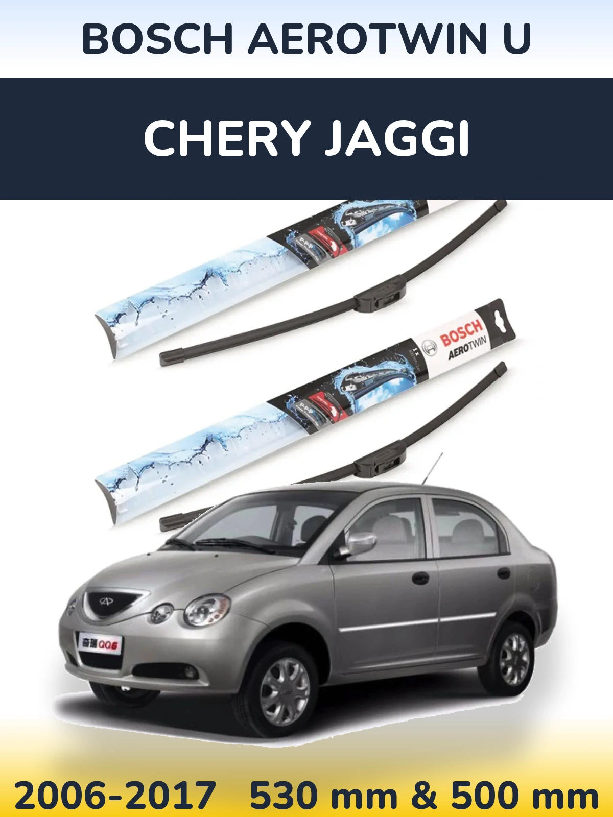 Ștergătoare BOSCH AeroTwin U pentru Chery Jaggi