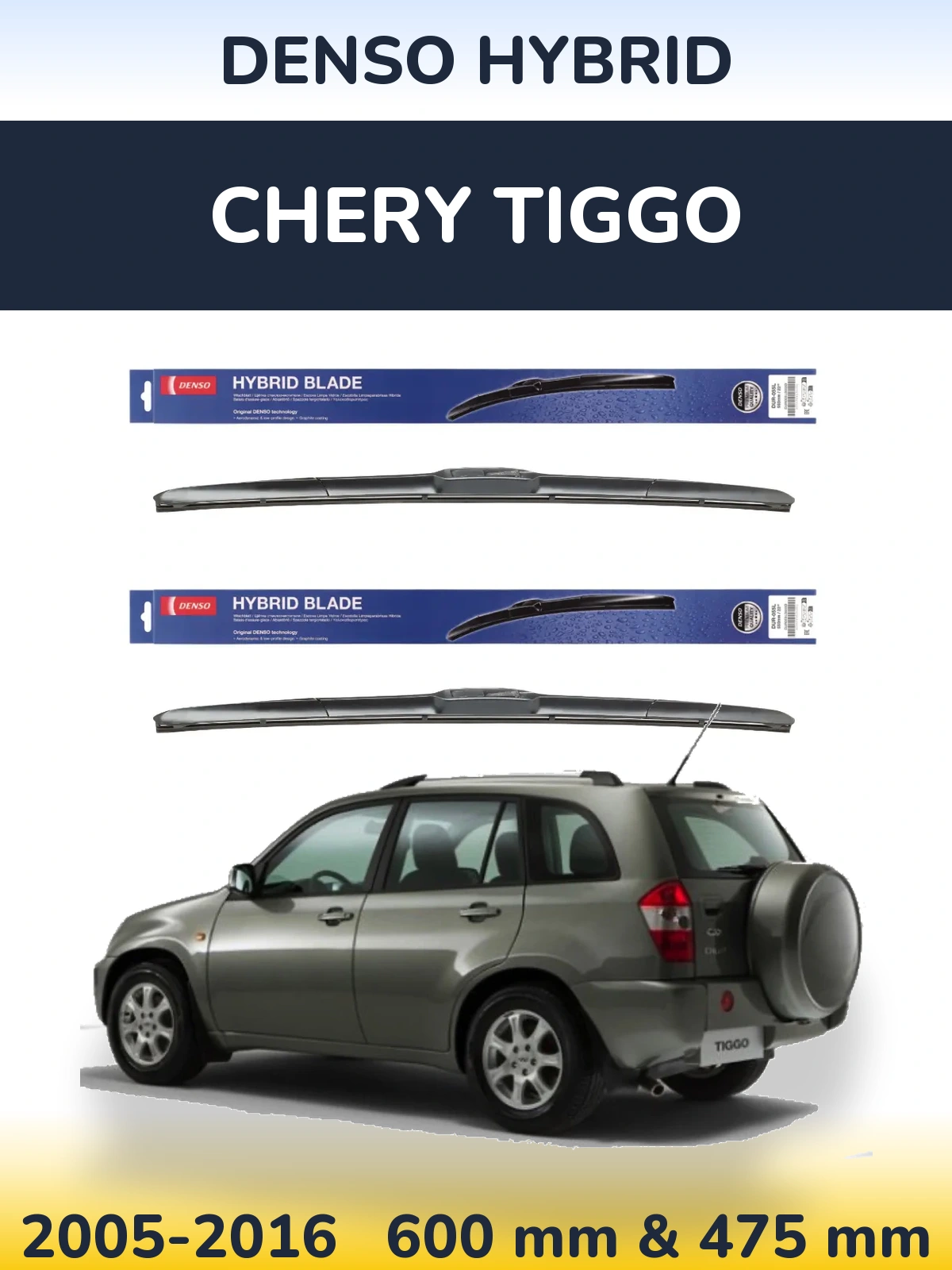 Ștergătoare Denso Hybrid pentru Chery Tiggo
