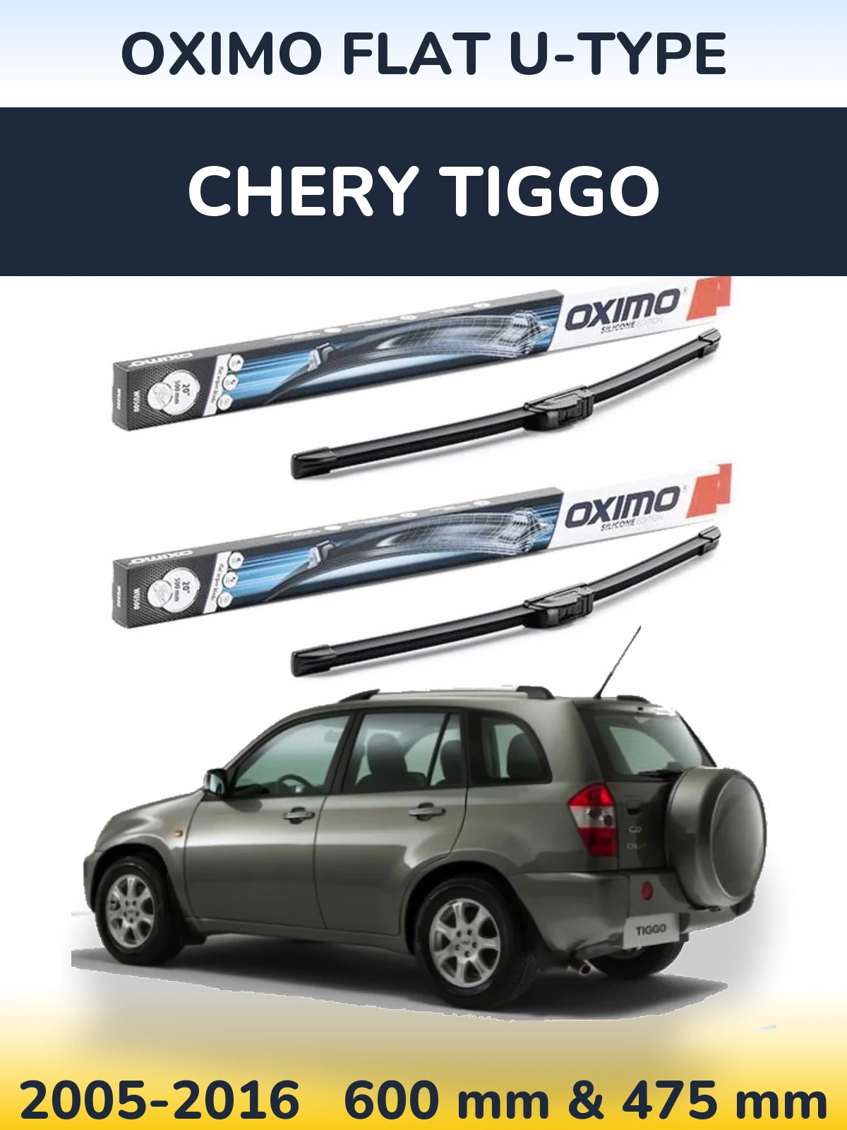 Ștergătoare Oximo Flat U-type pentru Chery Tiggo