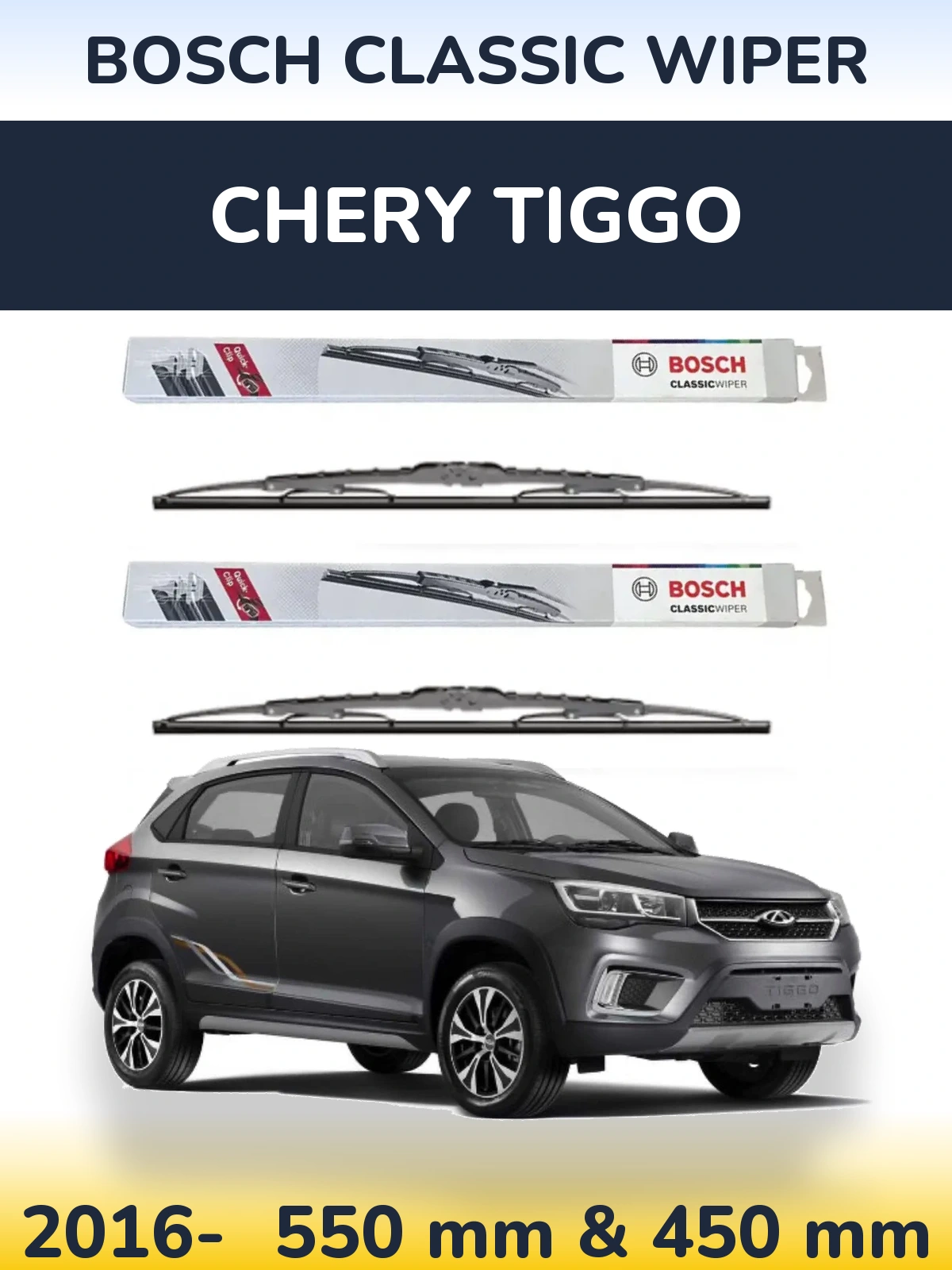 Ștergătoare BOSCH Classic Wiper pentru Chery Tiggo