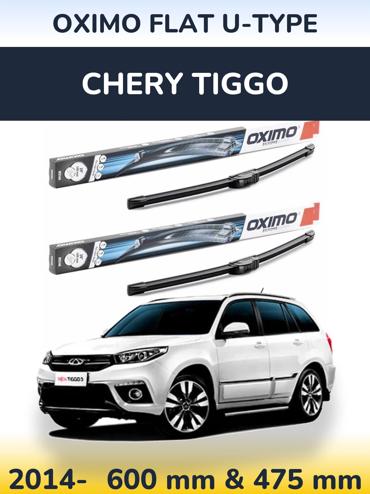 Ștergătoare Oximo Flat U-type pentru Chery Tiggo
