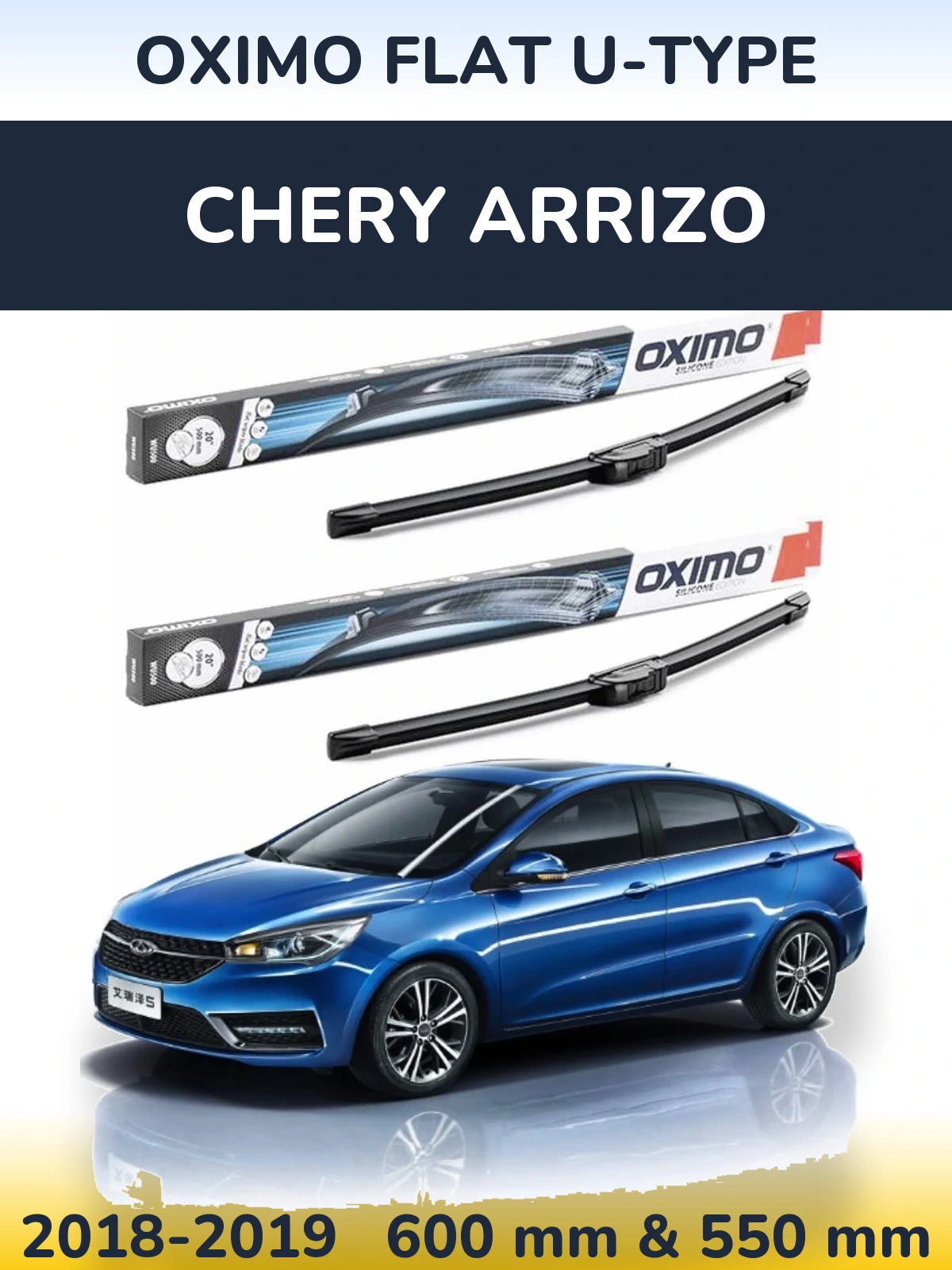 Ștergătoare Oximo Flat U-type pentru Chery Arrizo