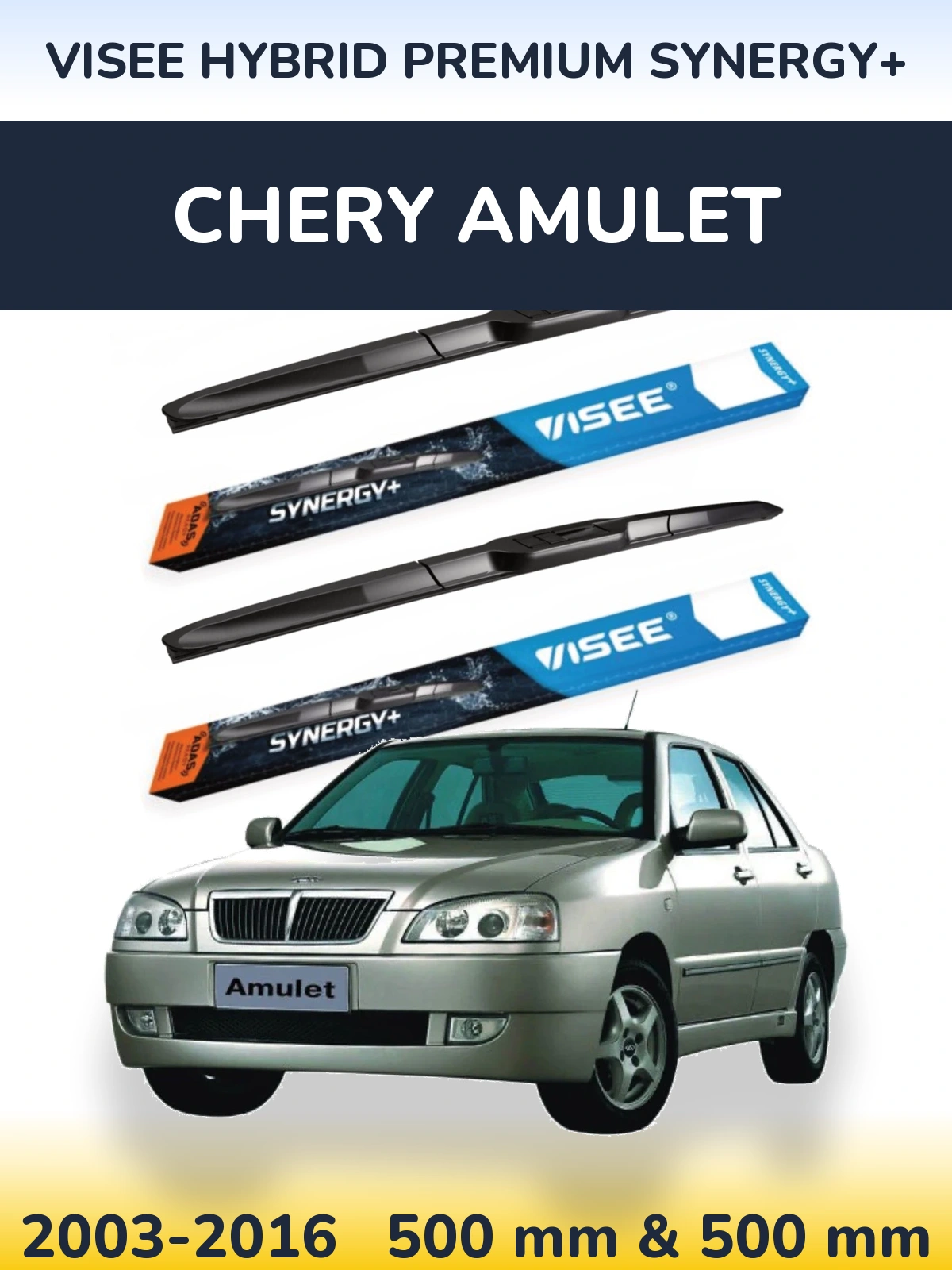 Ștergătoare VISEE HYBRID PREMIUM SYNERGY+ pentru Chery Amulet