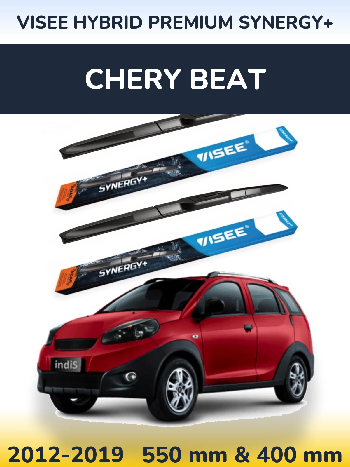 Ștergătoare VISEE HYBRID PREMIUM SYNERGY+ pentru Chery Beat