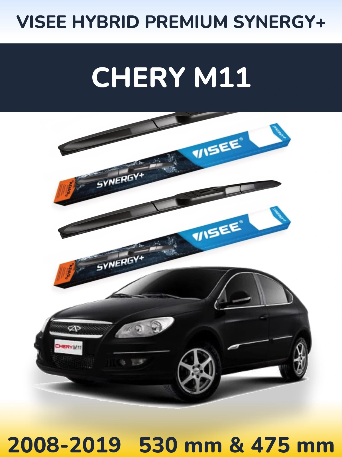 Ștergătoare VISEE HYBRID PREMIUM SYNERGY+ pentru Chery M11