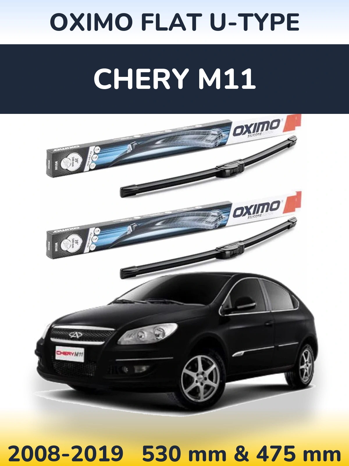 Ștergătoare Oximo Flat U-type pentru Chery M11