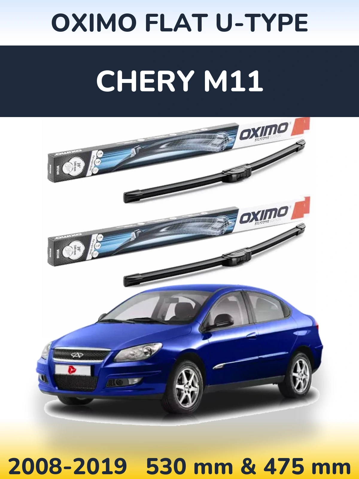 Ștergătoare Oximo Flat U-type pentru Chery M11