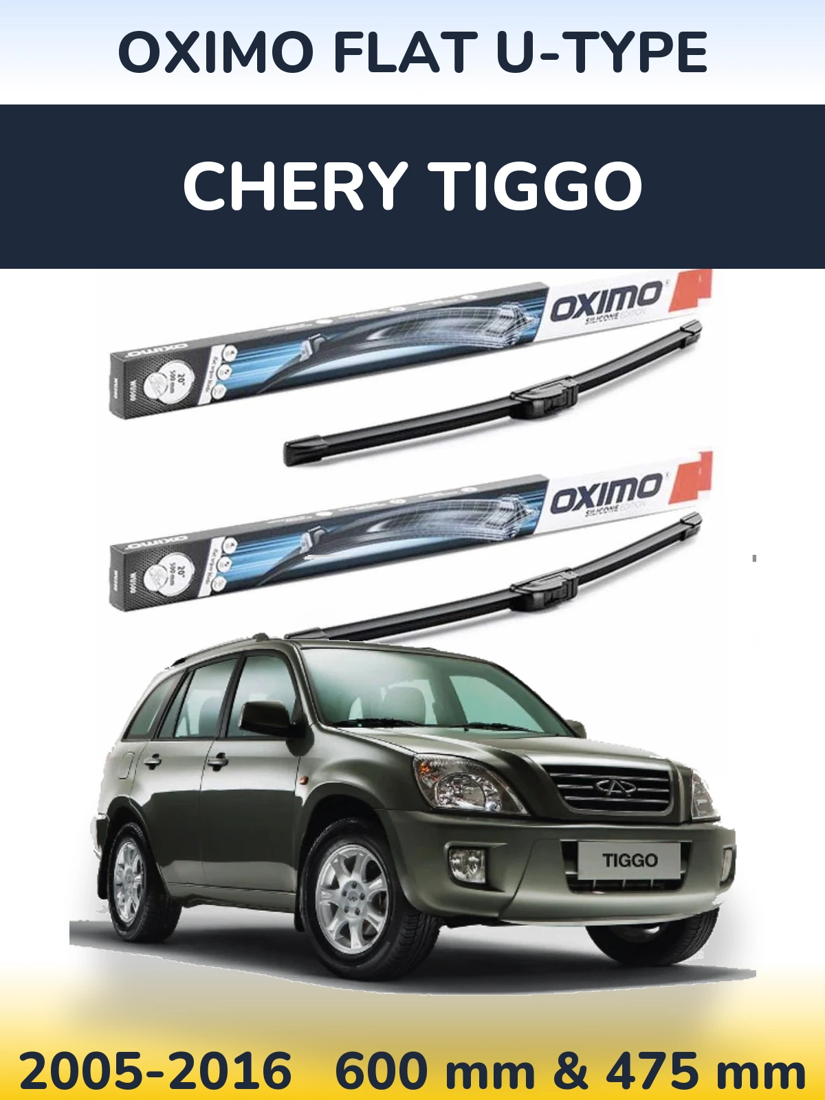 Ștergătoare Oximo Flat U-type pentru Chery Tiggo