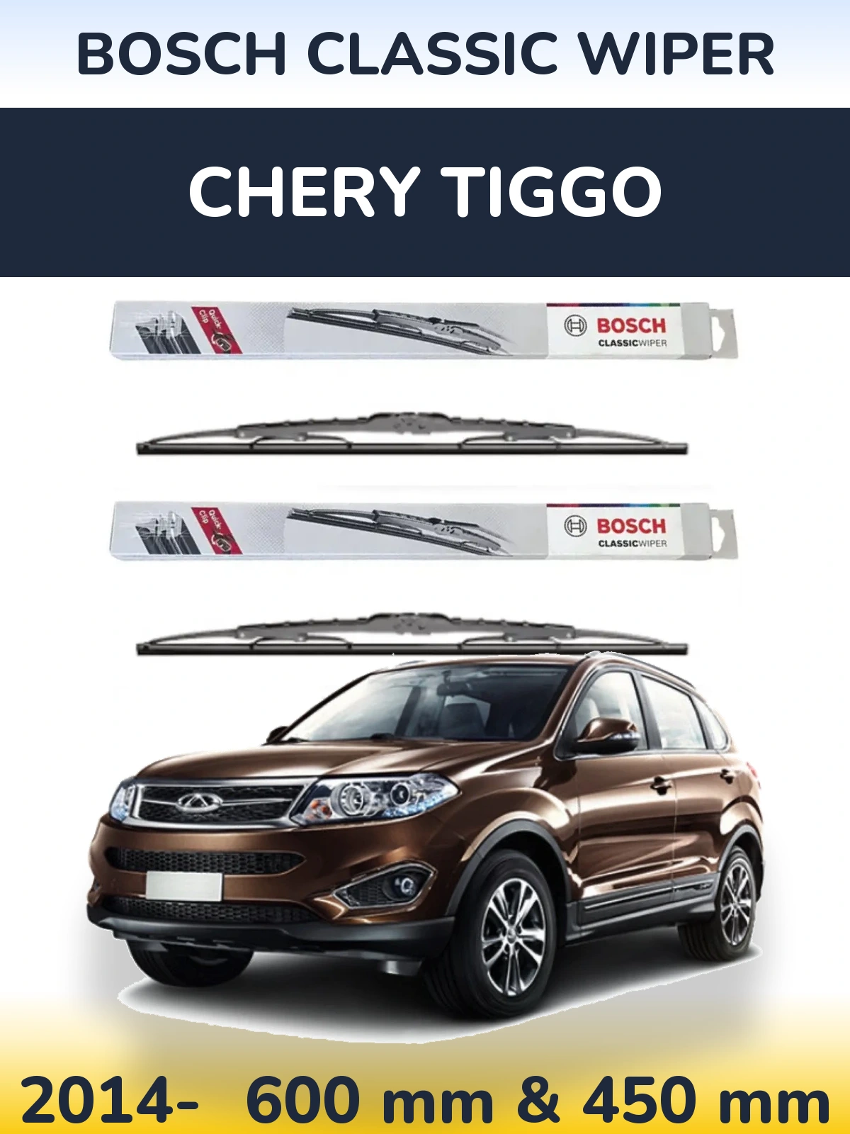 Ștergătoare BOSCH Classic Wiper pentru Chery Tiggo