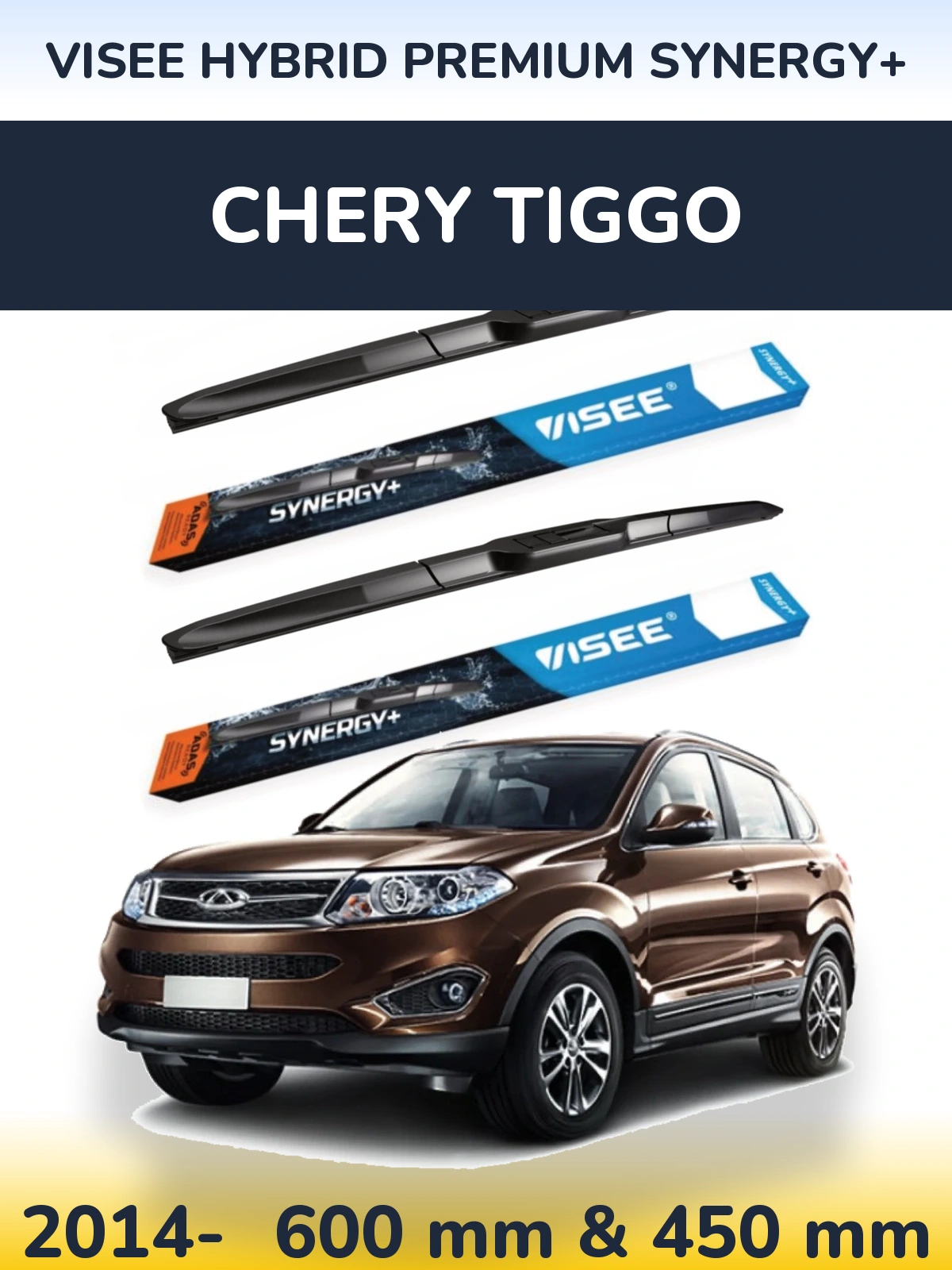Ștergătoare VISEE HYBRID PREMIUM SYNERGY+ pentru Chery Tiggo