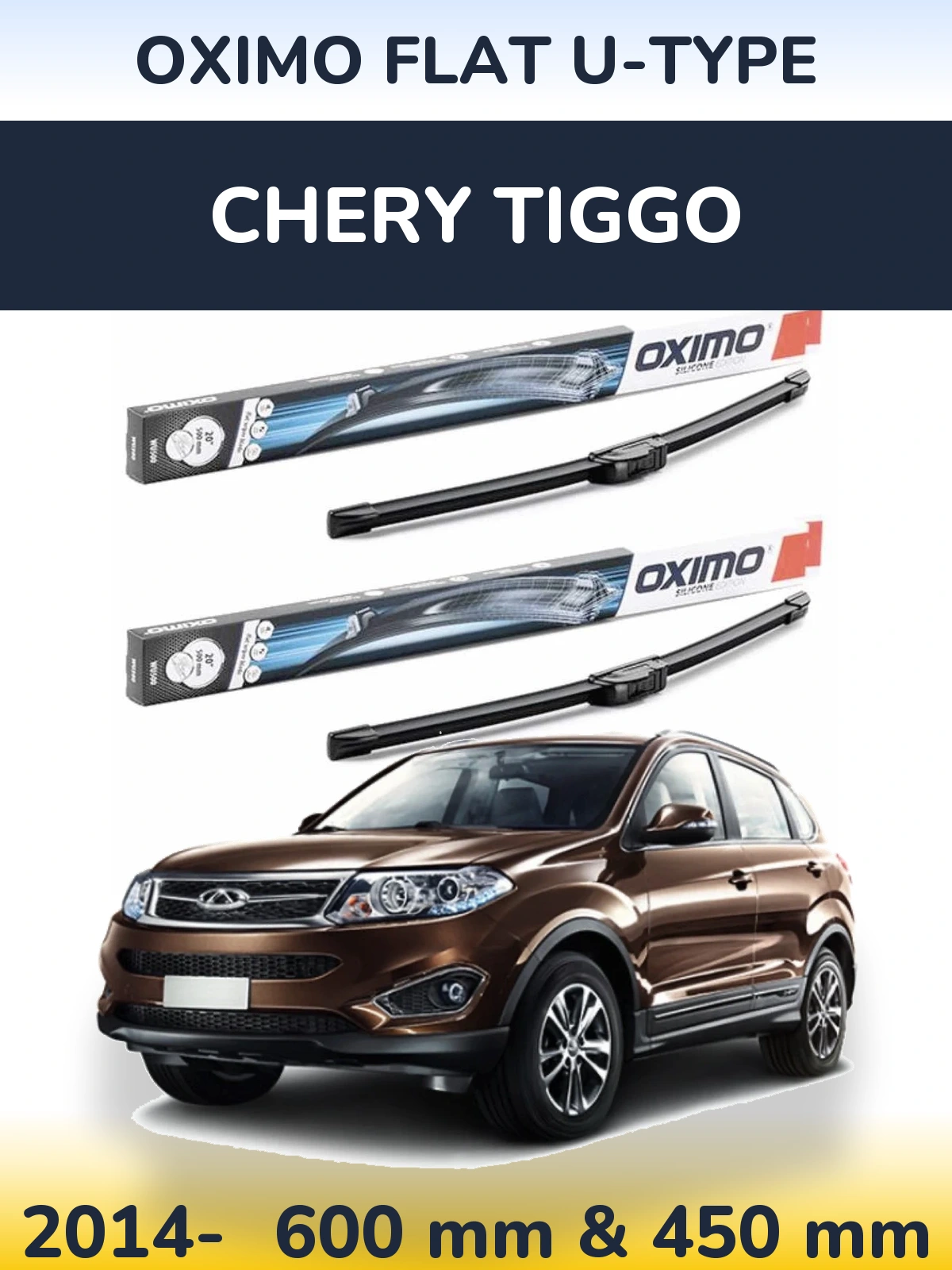 Ștergătoare Oximo Flat U-type pentru Chery Tiggo