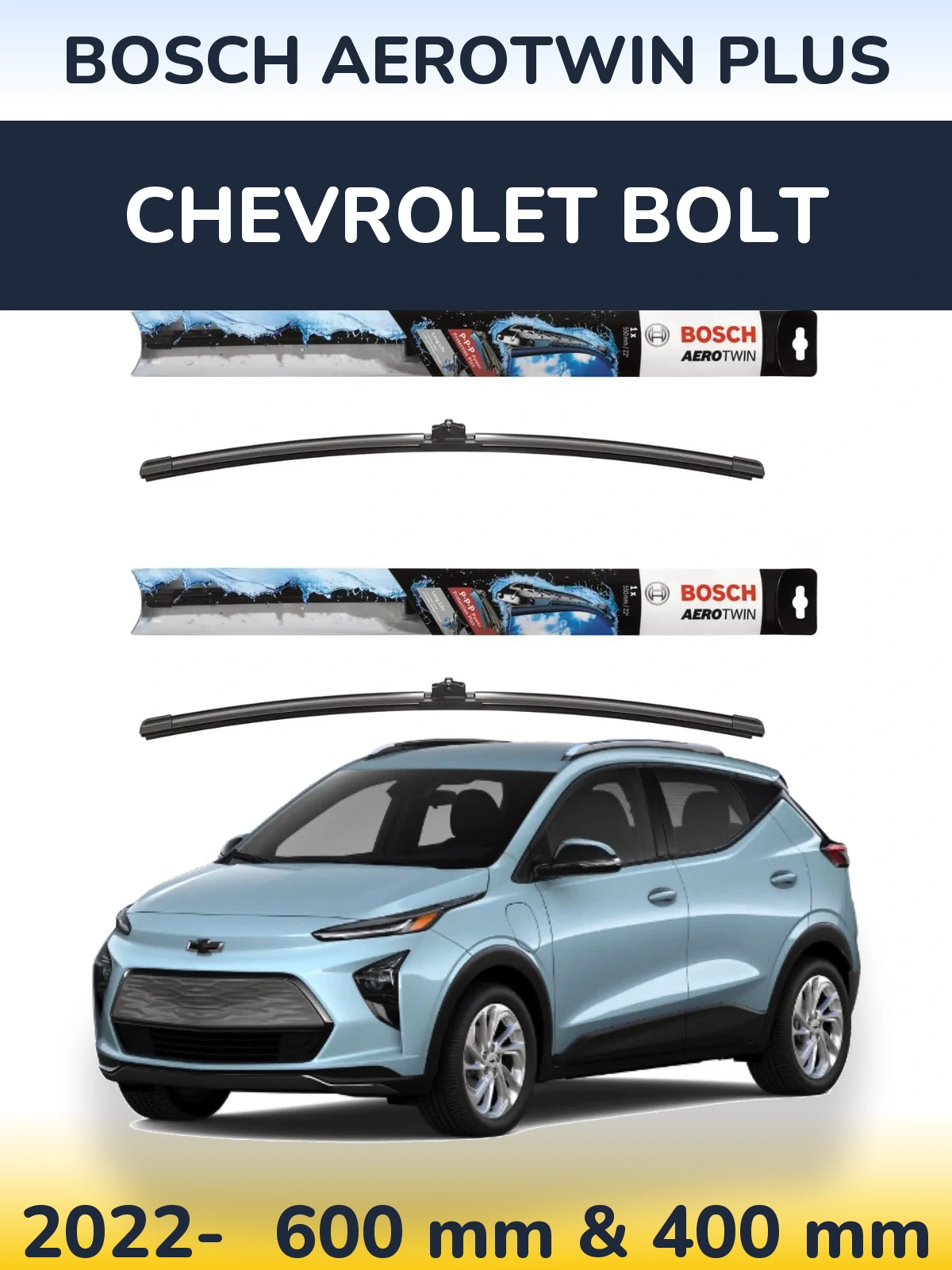 Ștergătoare BOSCH AeroTwin Plus pentru Chevrolet Bolt