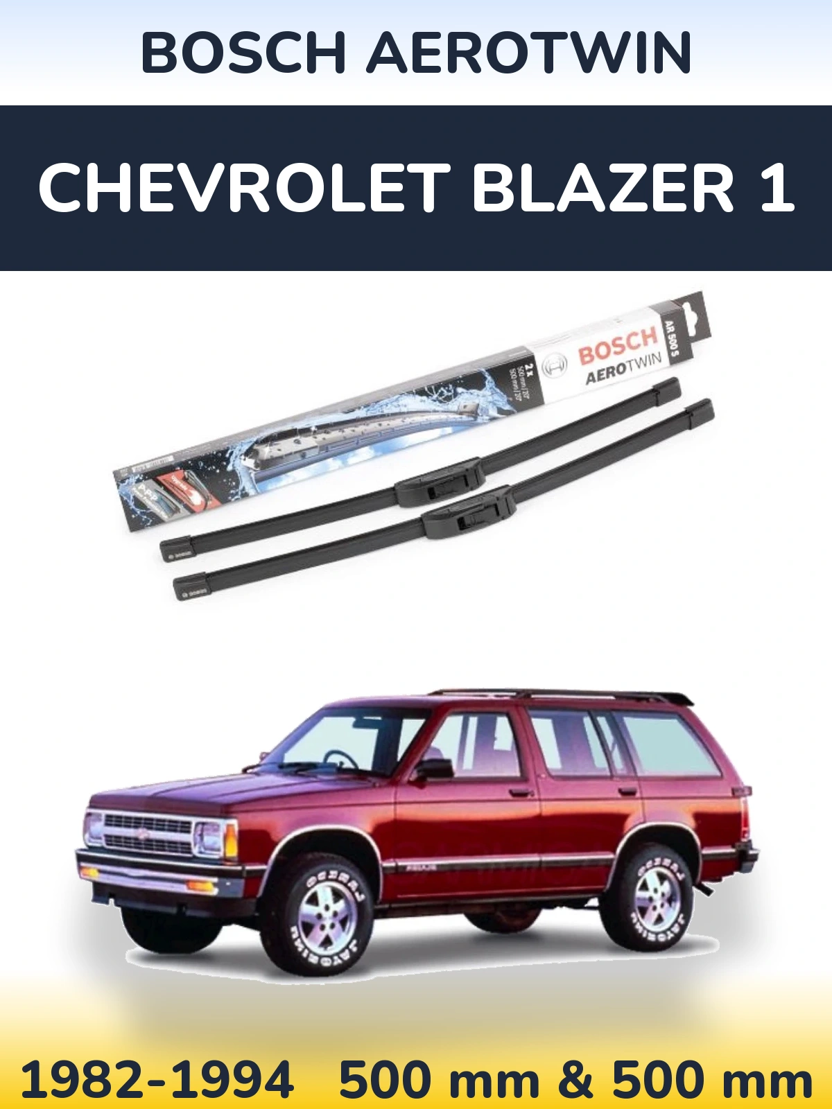Ștergătoare BOSCH AeroTwin pentru Chevrolet Blazer 1