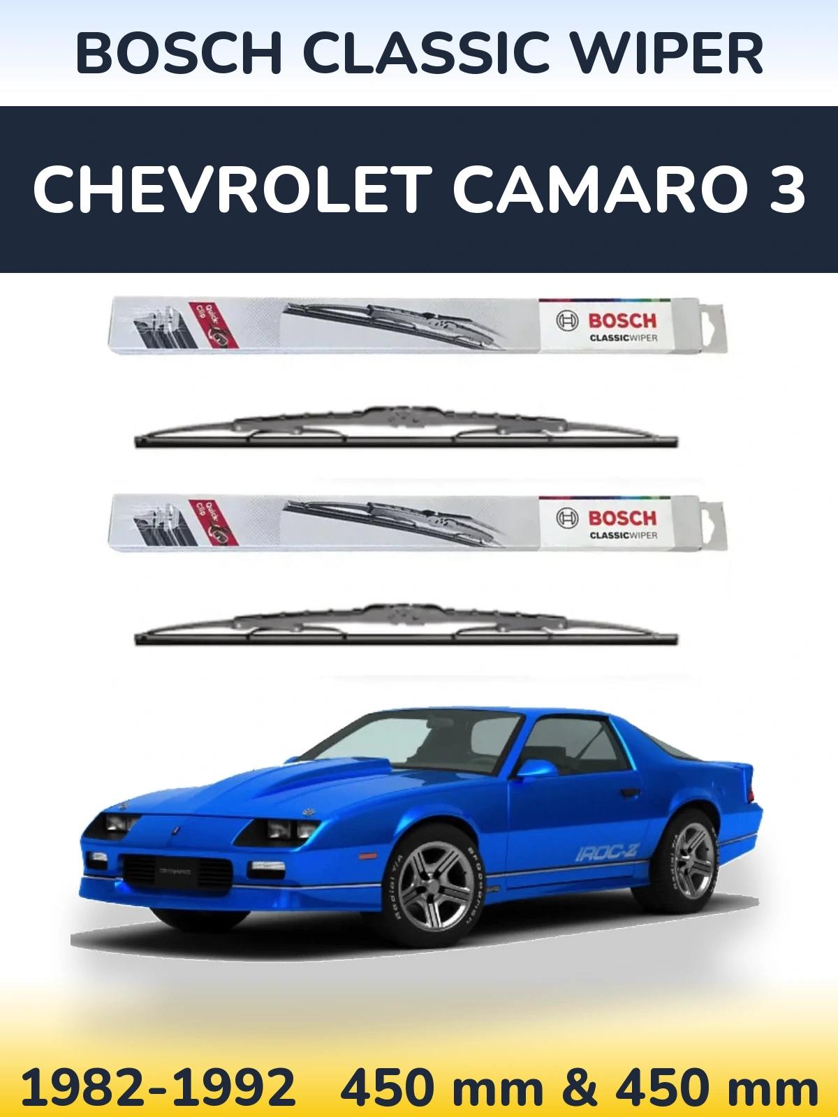 Ștergătoare BOSCH Classic Wiper pentru Chevrolet Camaro 3