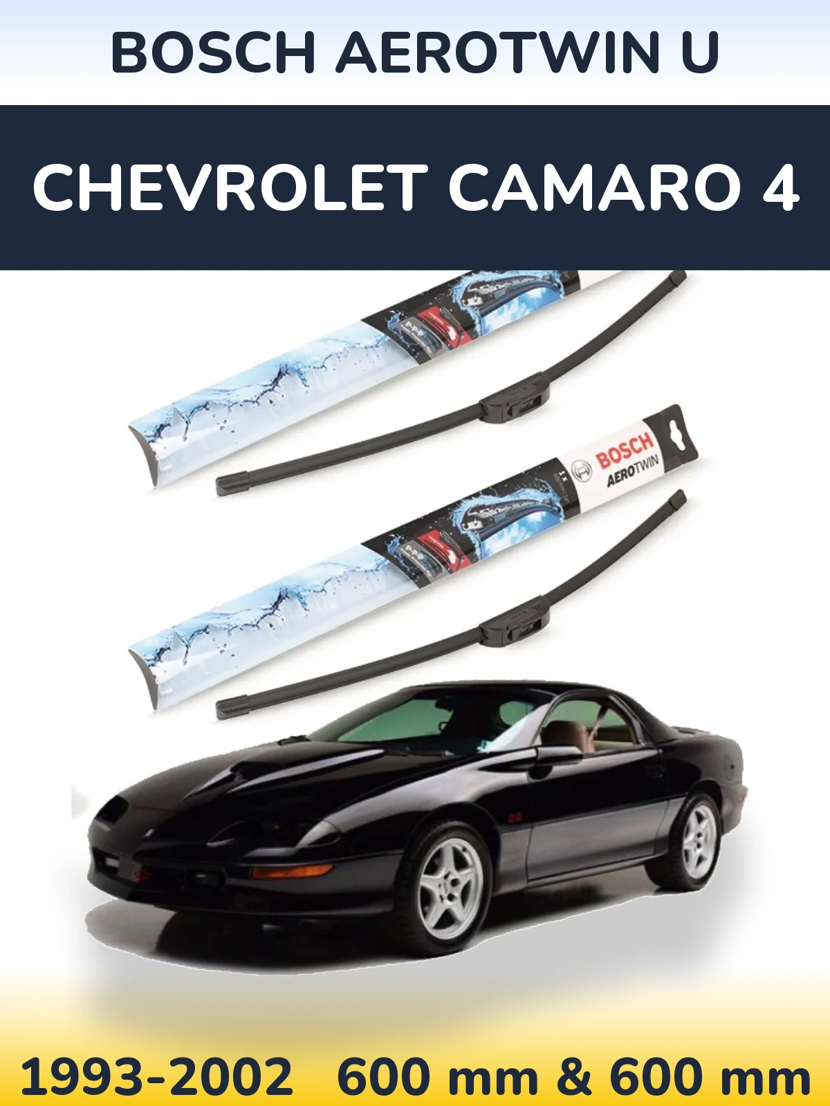 Ștergătoare BOSCH AeroTwin U pentru Chevrolet Camaro 4
