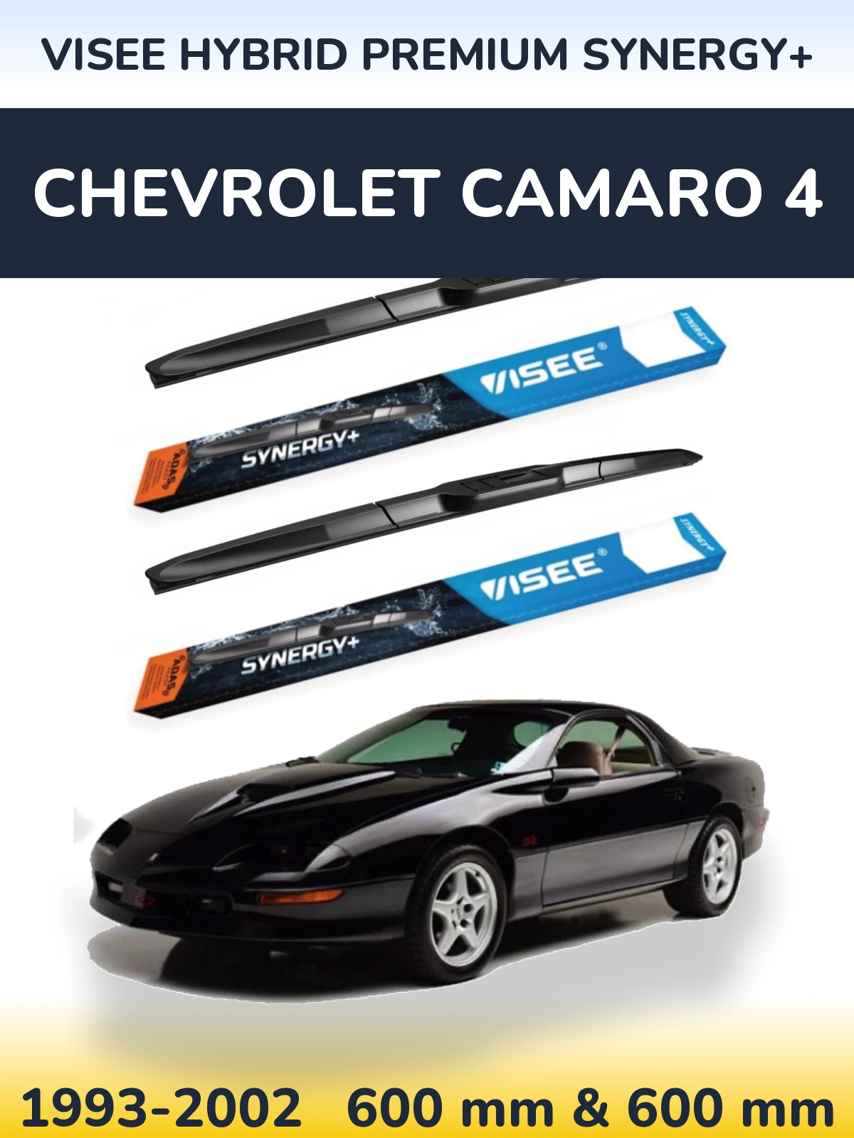 Ștergătoare VISEE HYBRID PREMIUM SYNERGY+ pentru Chevrolet Camaro 4