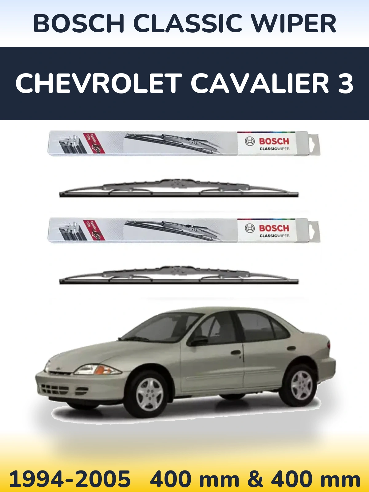 Ștergătoare BOSCH Classic Wiper pentru Chevrolet Cavalier 3